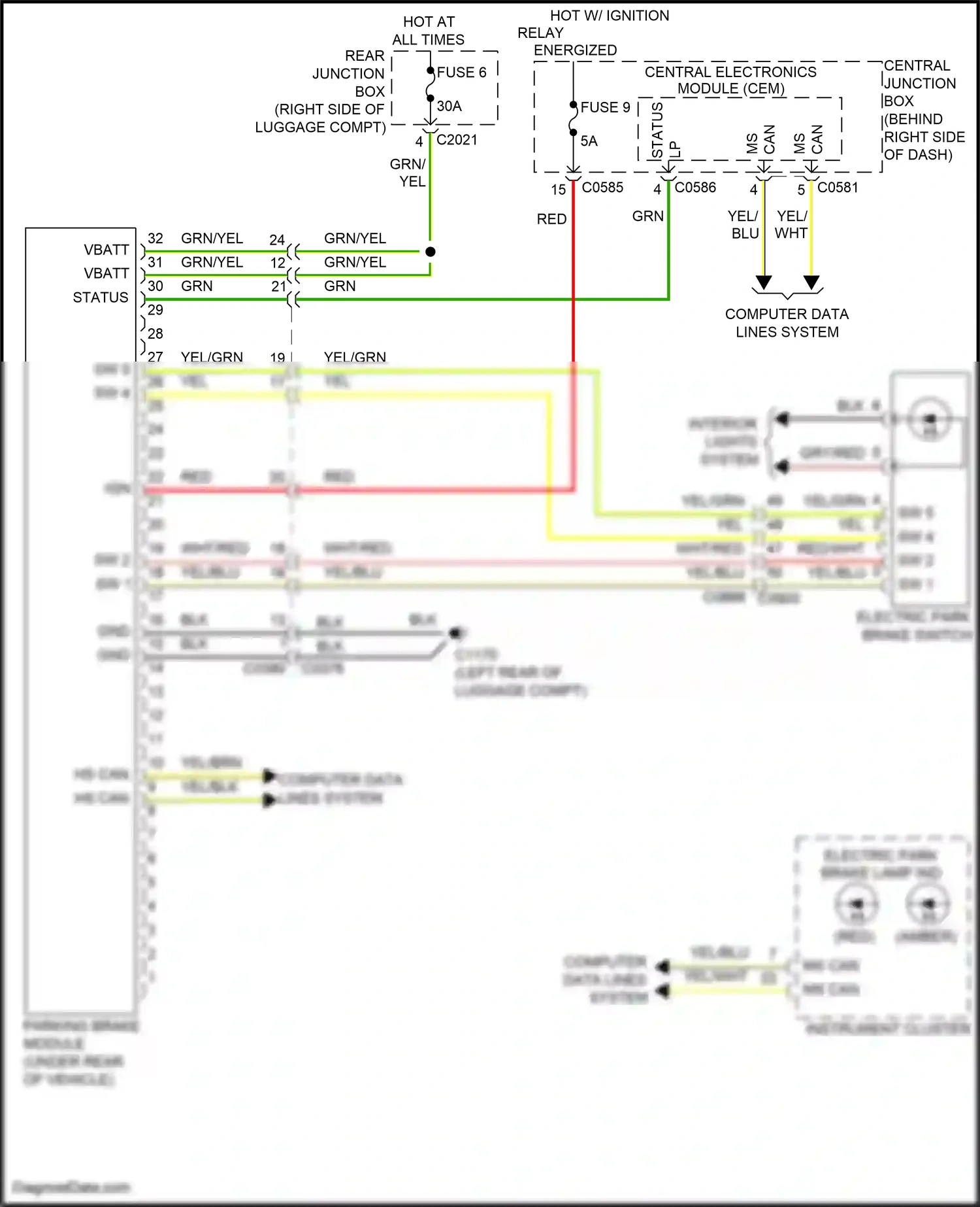 Land Rover Range Rover III facelift 2 (2009-2012) computer data lines system wiring diagram  (7 of 81)