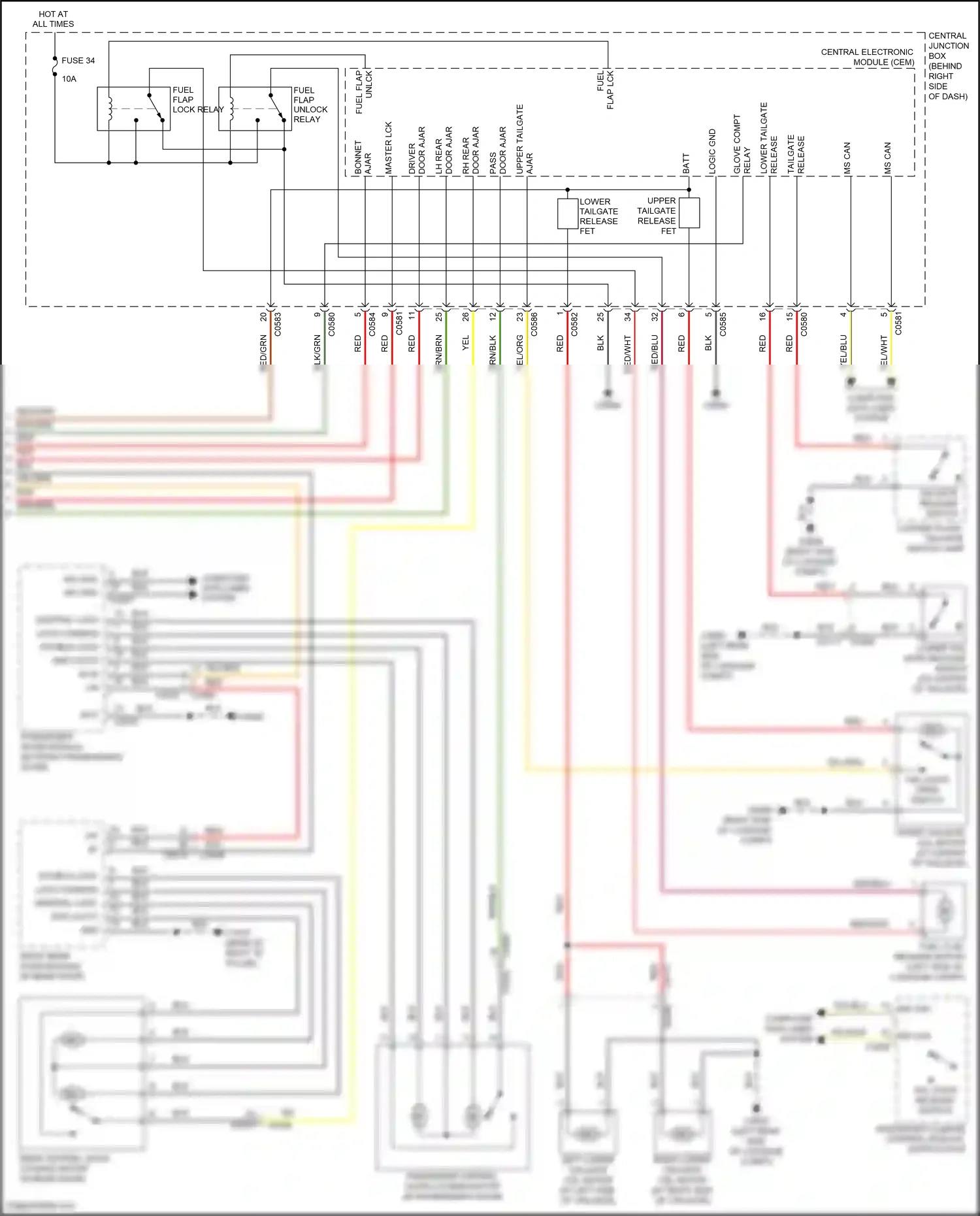 Land Rover Range Rover III facelift 2 (2009-2012) computer data lines system wiring diagram  (60 of 81)