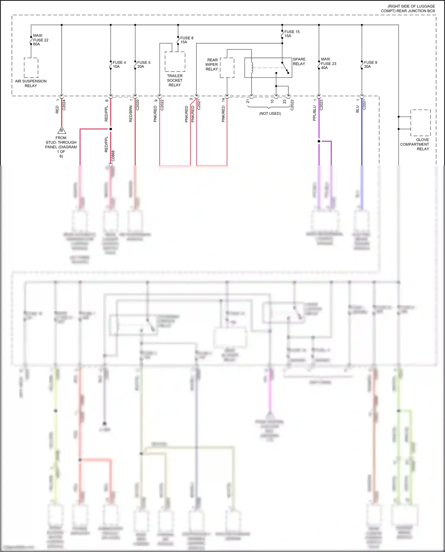 Land Rover Range Rover III facelift 2 (2009-2012) continuously variable damping module wiring diagram  (3 of 3)