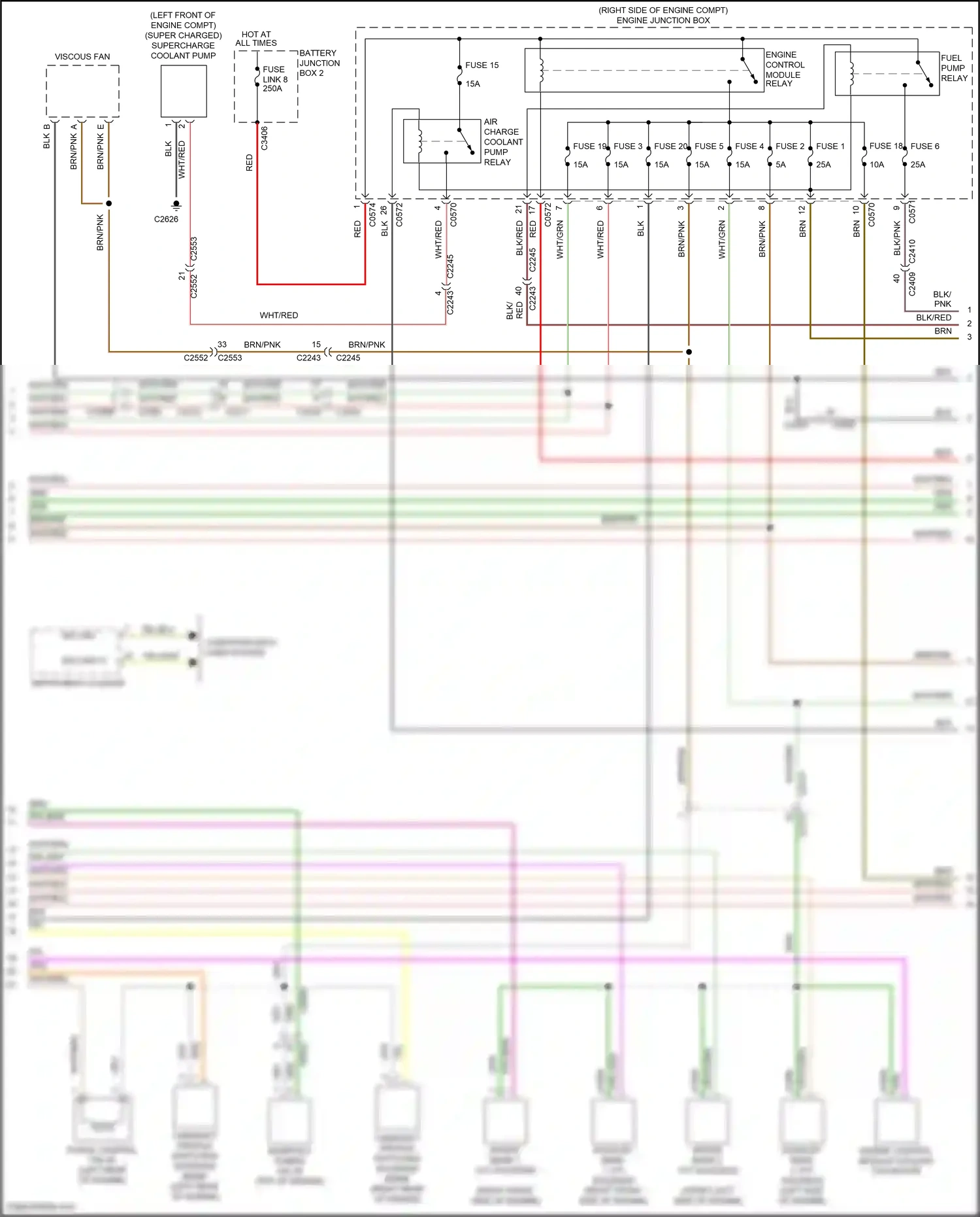 Land Rover Range Rover III facelift 2 (2009-2012) engine control module relay wiring diagram  (1 of 2)