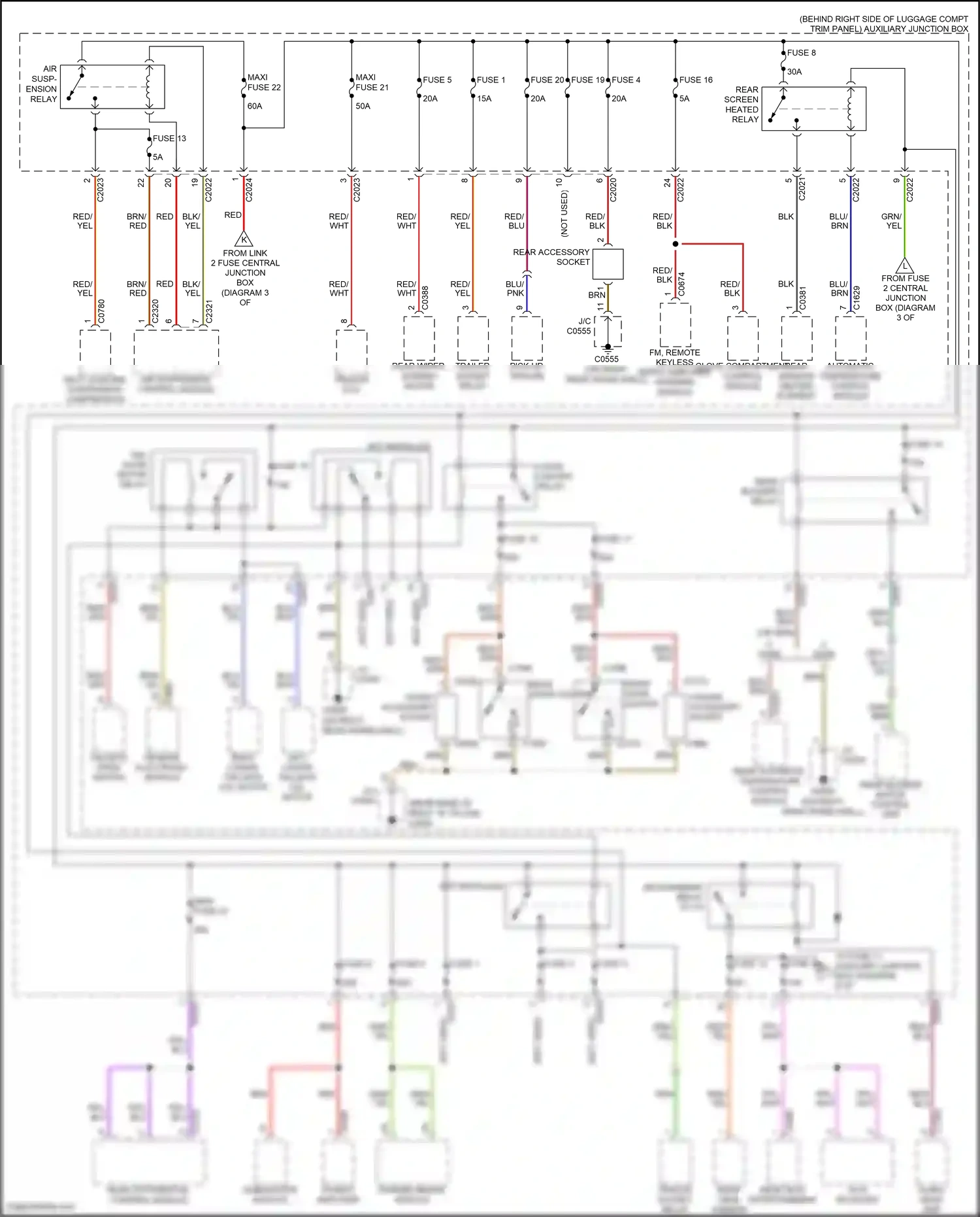 Land Rover Range Rover III facelift (2005-2009) automatic temperature control module wiring diagram  (8 of 14)