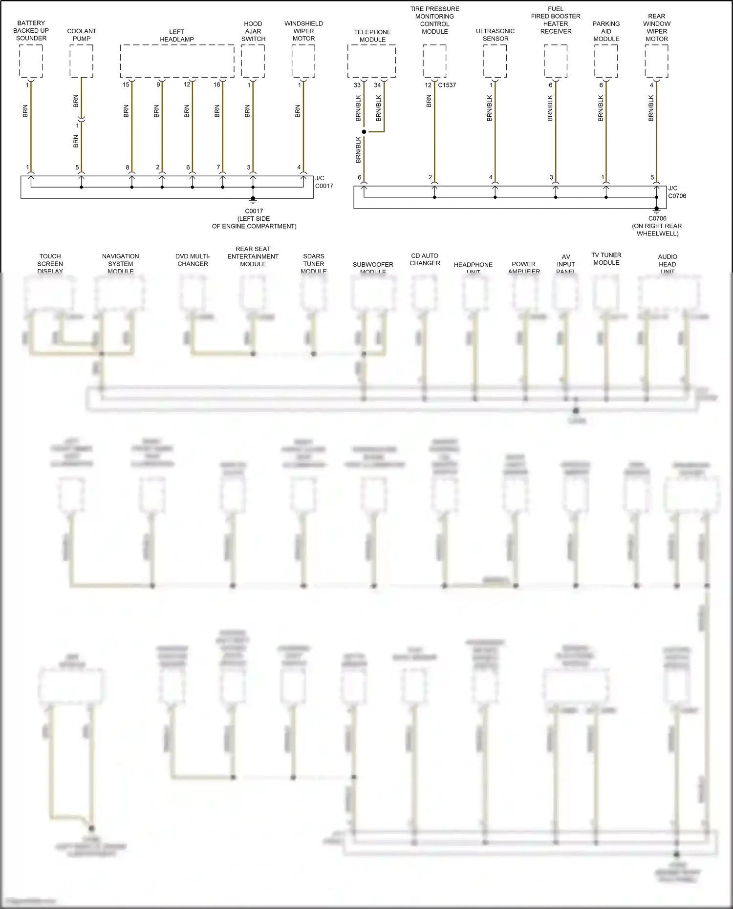 Land Rover Range Rover III facelift (2005-2009) command shift switch wiring diagram  (2 of 3)