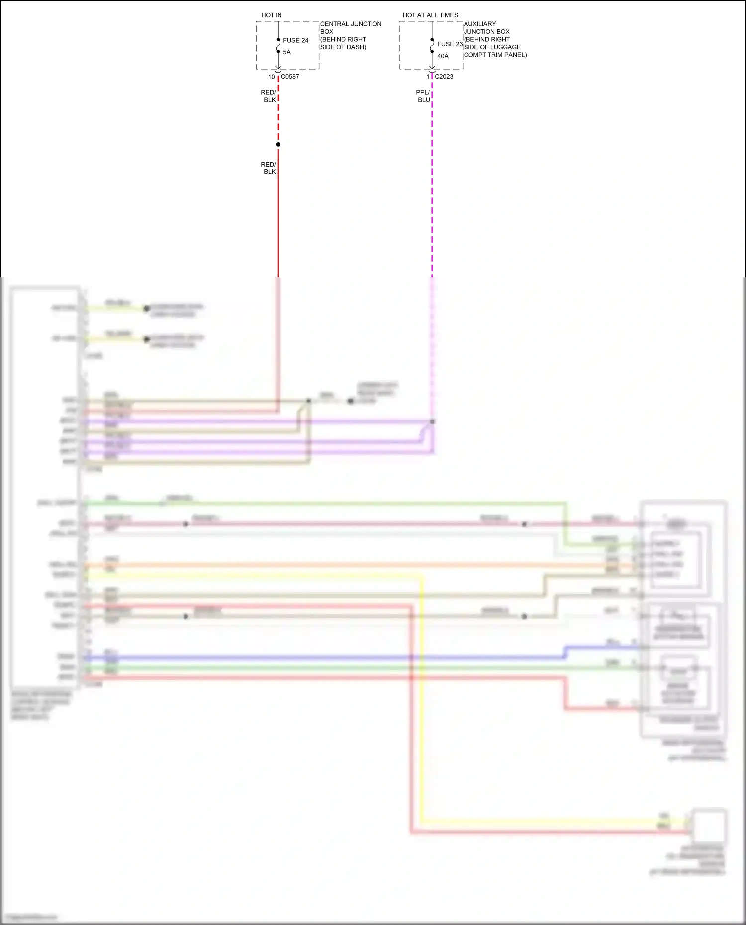 Land Rover Range Rover III facelift (2005-2009) computer data lines system wiring diagram  (37 of 40)