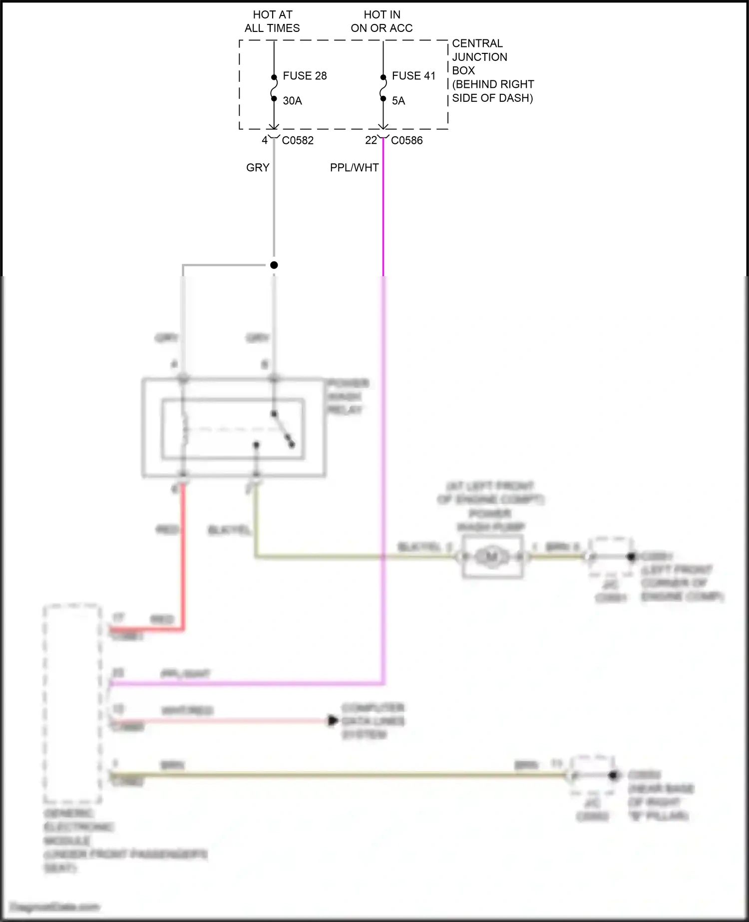 Land Rover Range Rover III facelift (2005-2009) computer data lines system wiring diagram  (7 of 40)