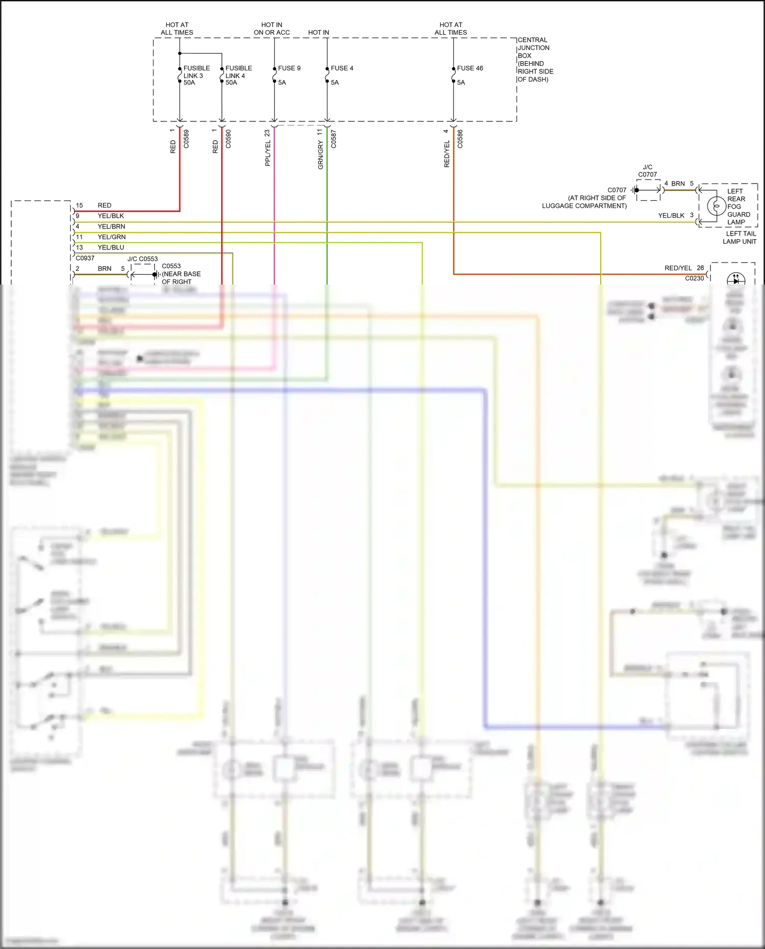 Land Rover Range Rover III facelift (2005-2009) computer data lines system wiring diagram  (25 of 40)