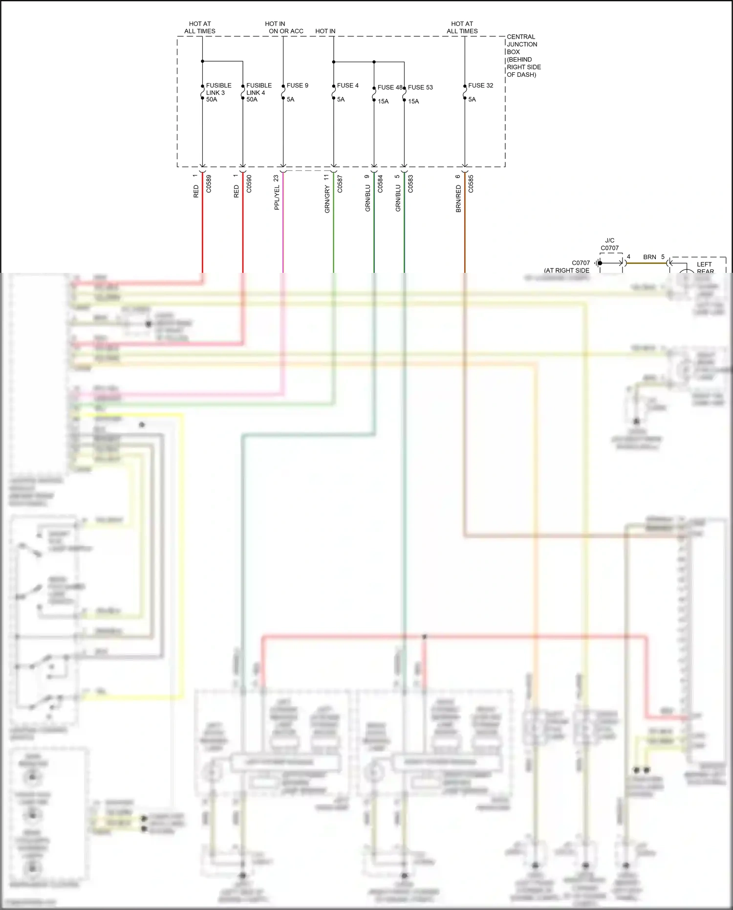 Land Rover Range Rover III facelift (2005-2009) computer data lines system wiring diagram  (24 of 40)