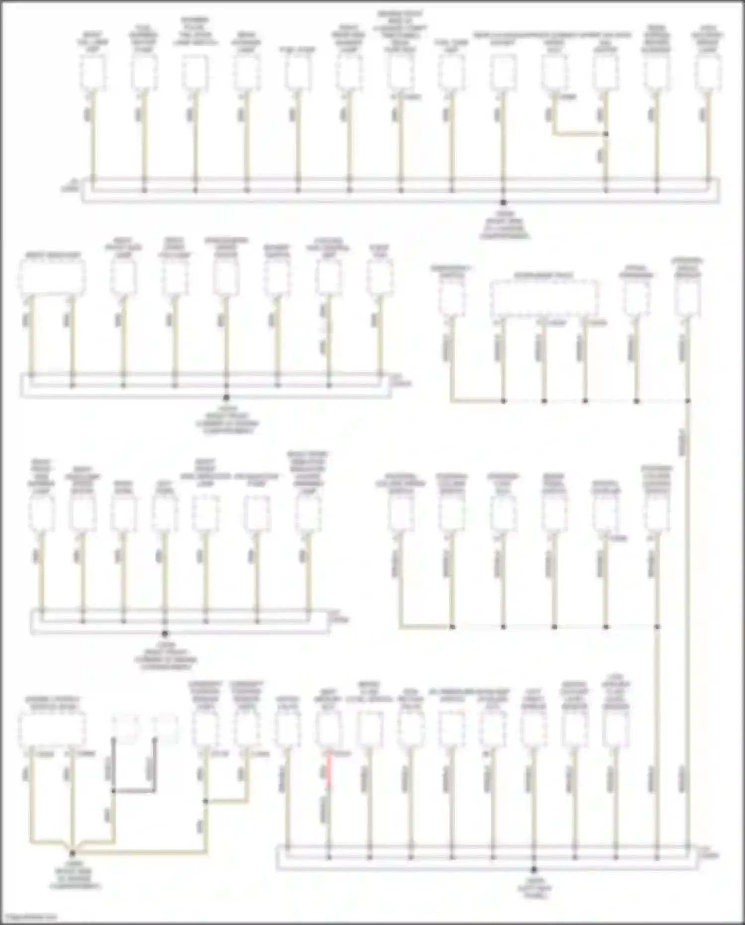 Range Rover Land Rover III (2002-2005): Ground distribution circuit (1 of 4)