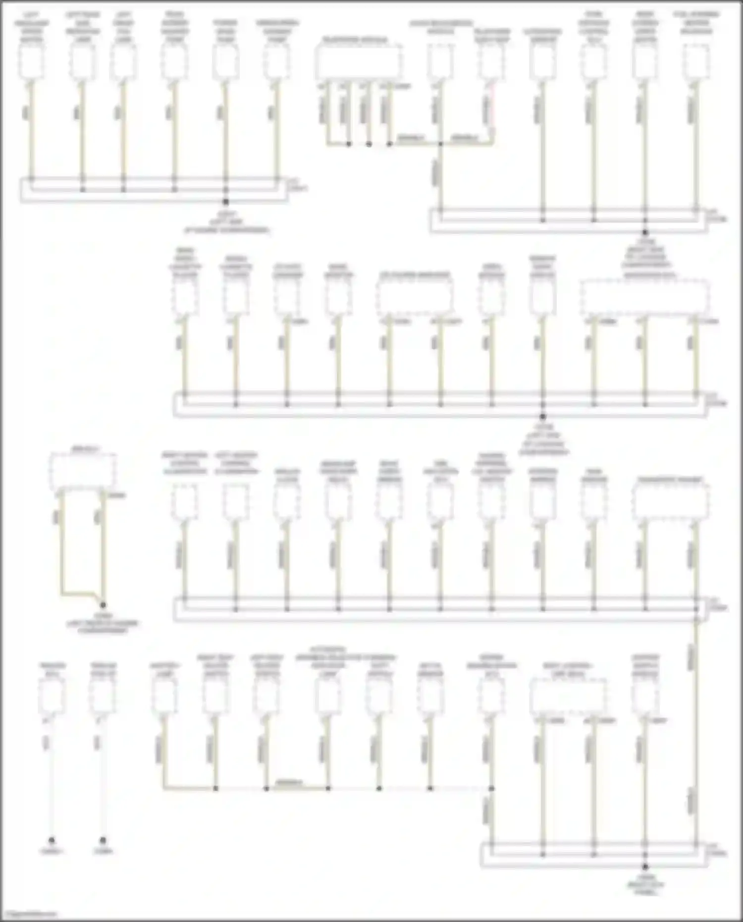 Range Rover Land Rover III (2002-2005): Ground distribution circuit (2 of 4)