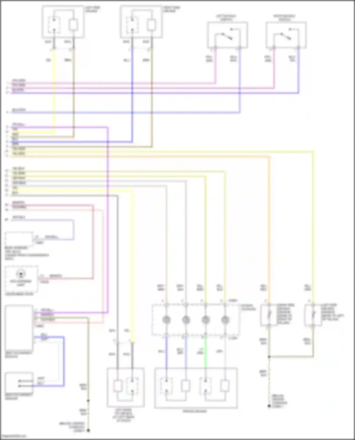 Range Rover Land Rover III (2002-2005): Supplemental restraints circuit (2 of 2)