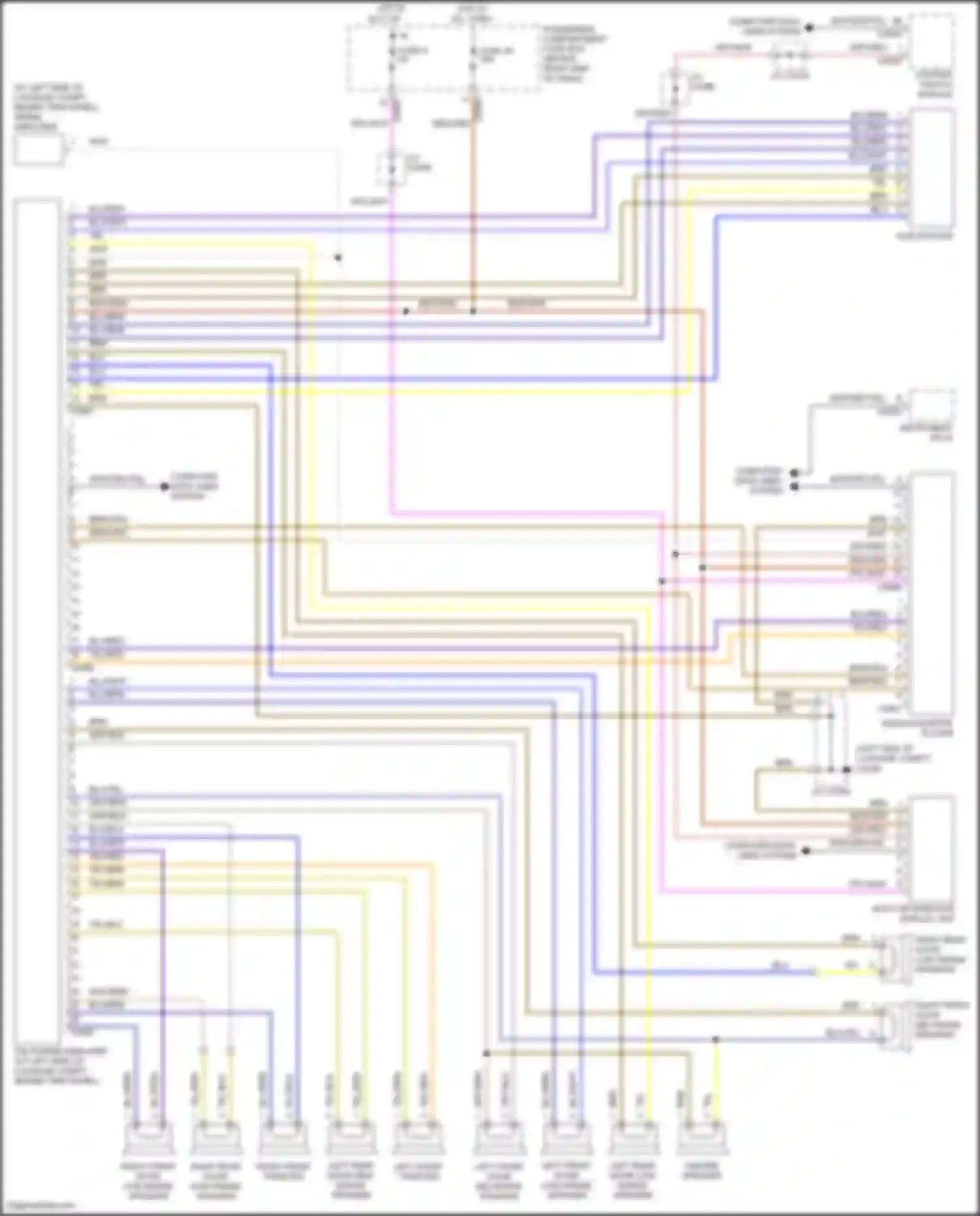 Wiring diagram blu/red for Land Rover Range Rover III (2002-2005) (25 of 29)