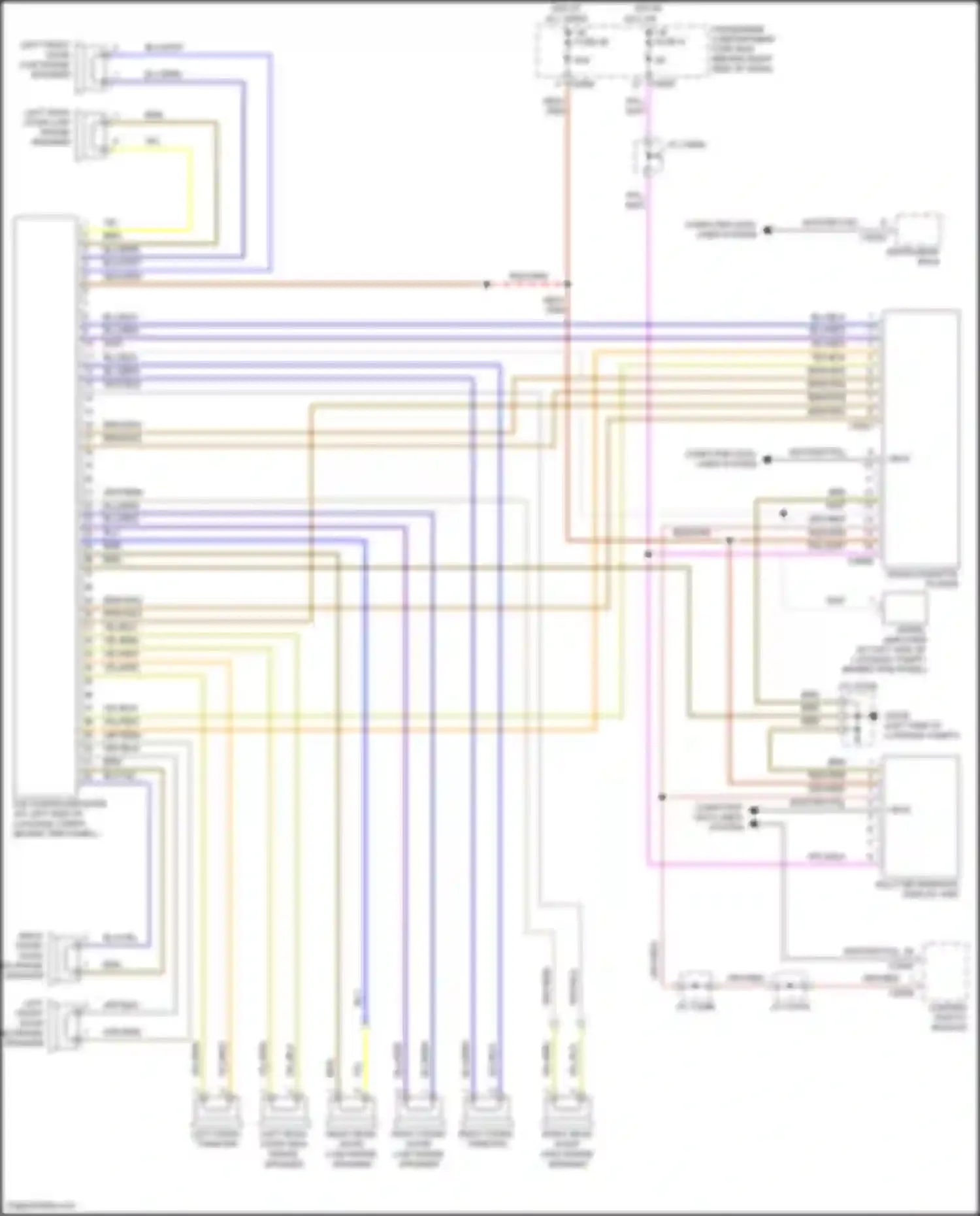 Wiring diagram hot in acc or on for Land Rover Range Rover III (2002-2005) (5 of 6)
