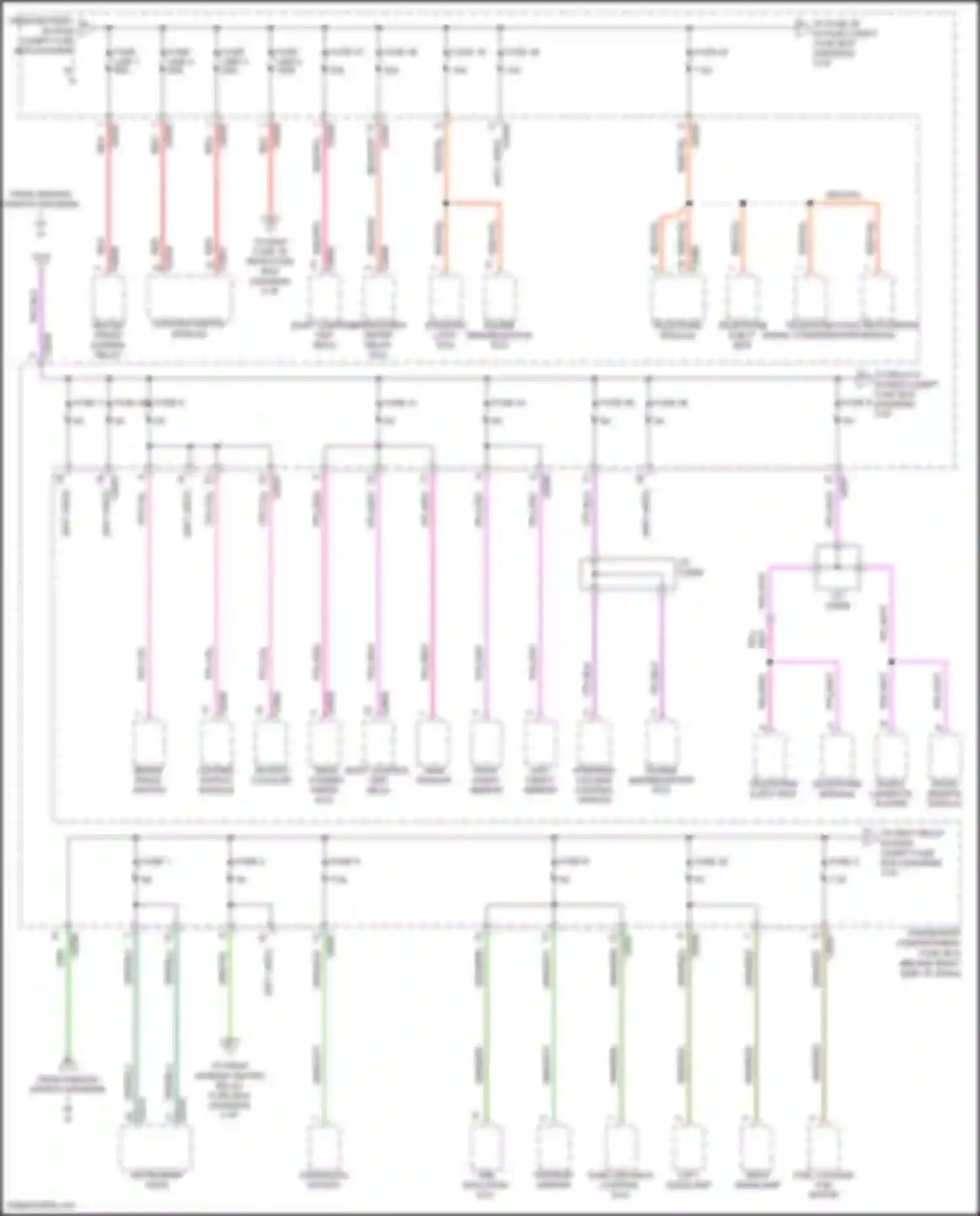 Wiring diagram park distance control ecu for Land Rover Range Rover III (2002-2005) (3 of 3)
