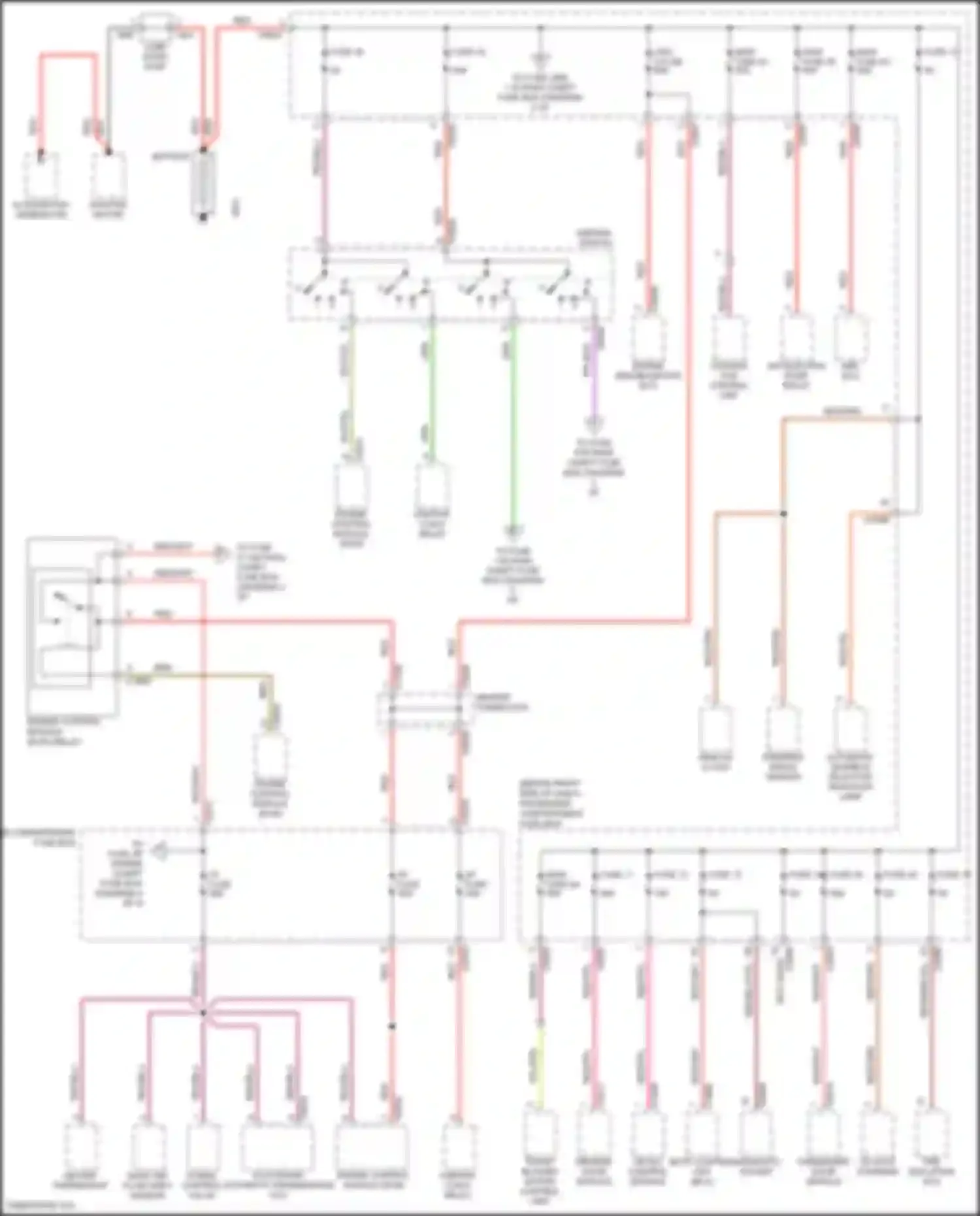 Wiring diagram red/brn/yel for Land Rover Range Rover III (2002-2005) (1 of 2)