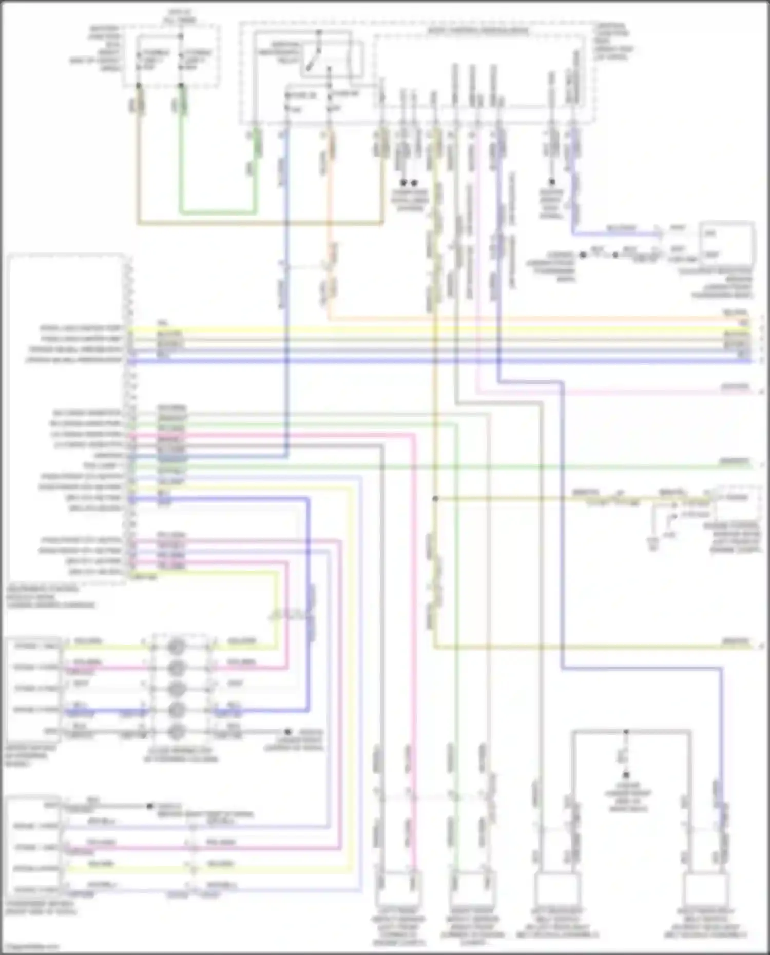 Range Rover Land Rover IV (2012-2017): Supplemental restraints circuit (1 of 3)