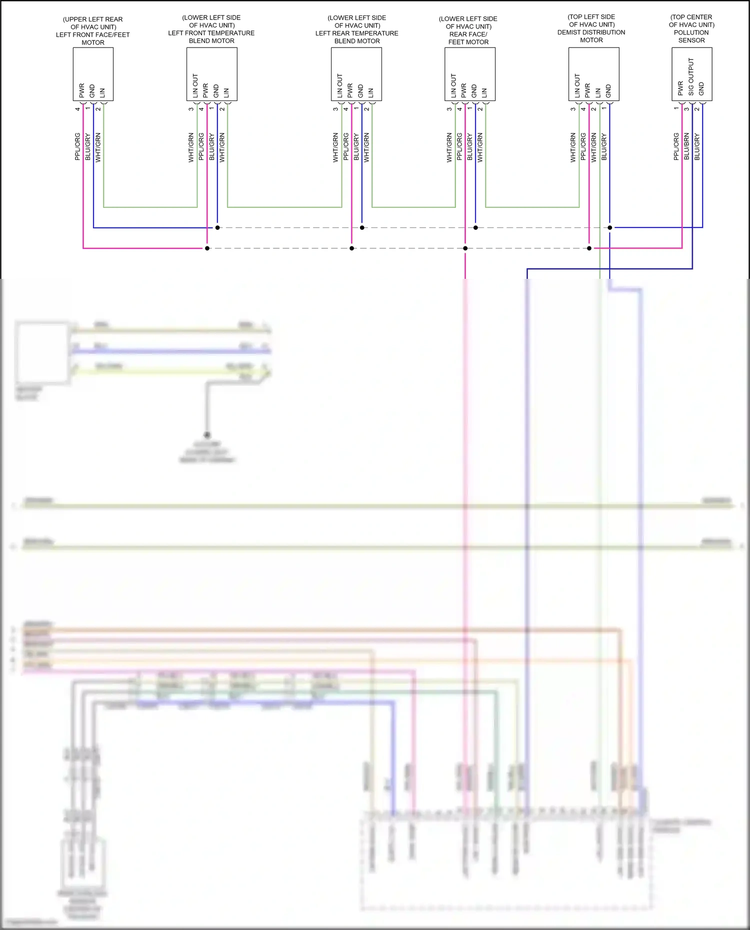 Land Rover Range Rover IV (2012-2017) climate control module wiring diagram  (12 of 15)