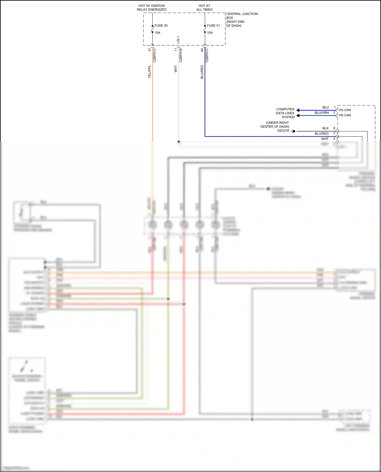 Land Rover Range Rover IV (2012-2017) clock- spring wiring diagram  (4 of 9)