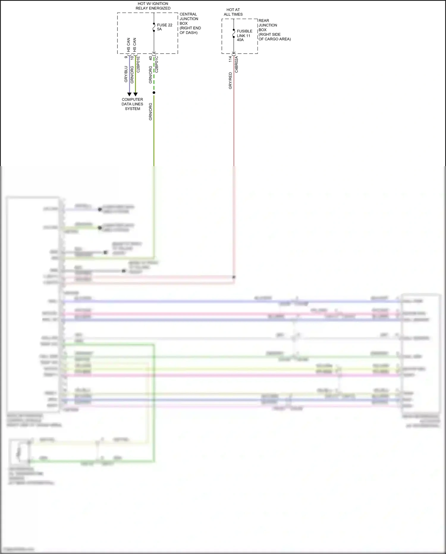 Land Rover Range Rover IV (2012-2017) computer data lines system wiring diagram  (27 of 99)
