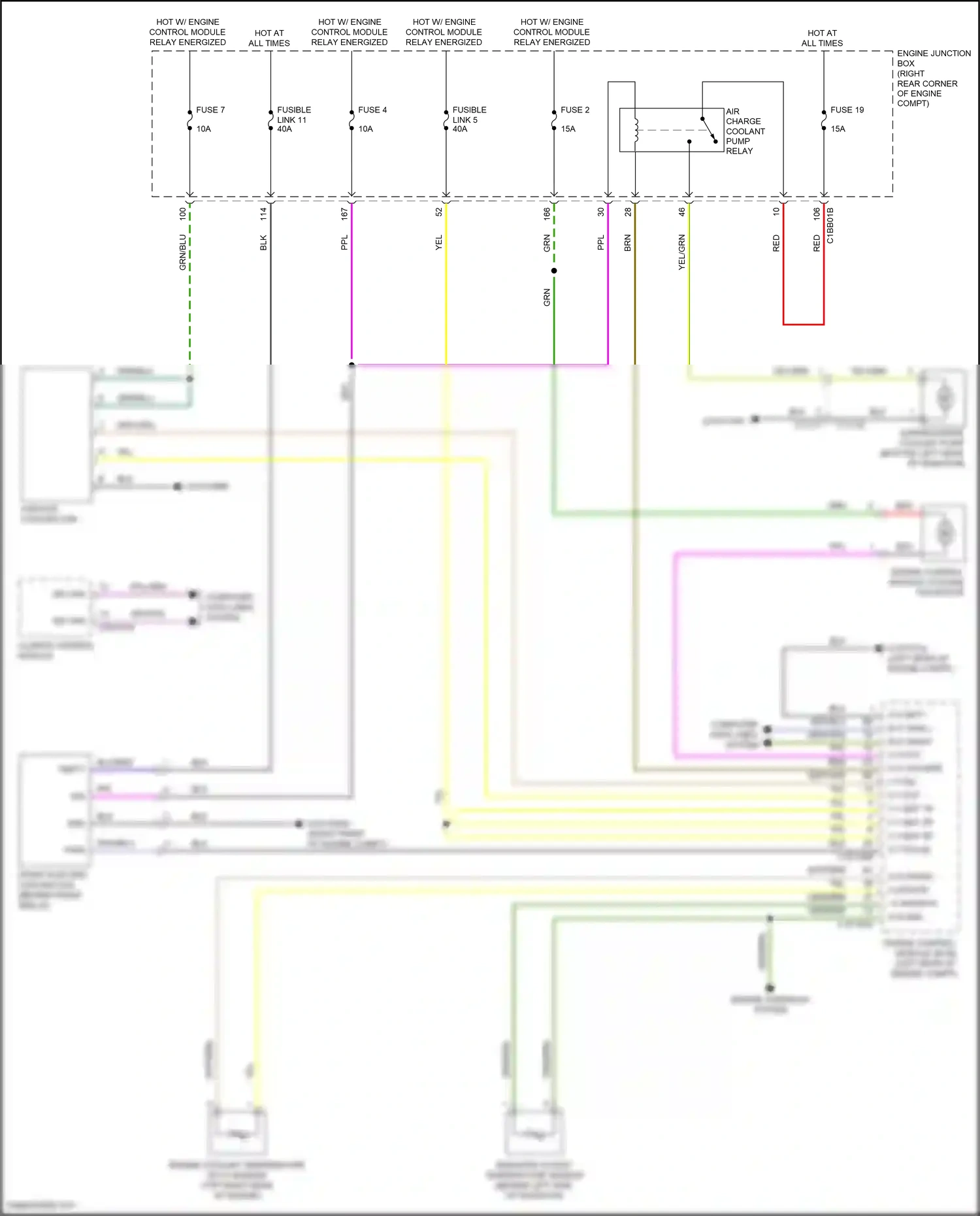 Land Rover Range Rover IV (2012-2017) engine controls system wiring diagram  (3 of 4)