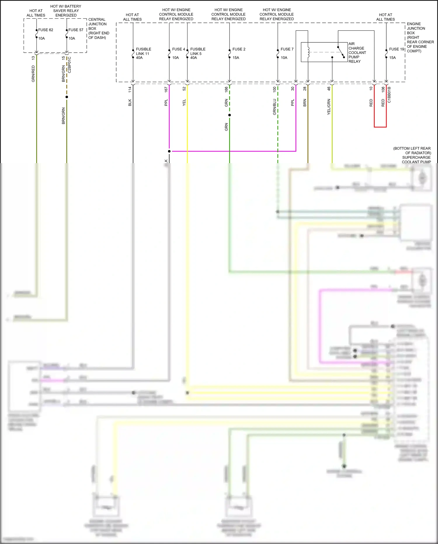 Land Rover Range Rover IV (2012-2017) engine coolant temperature sensor wiring diagram  (1 of 2)