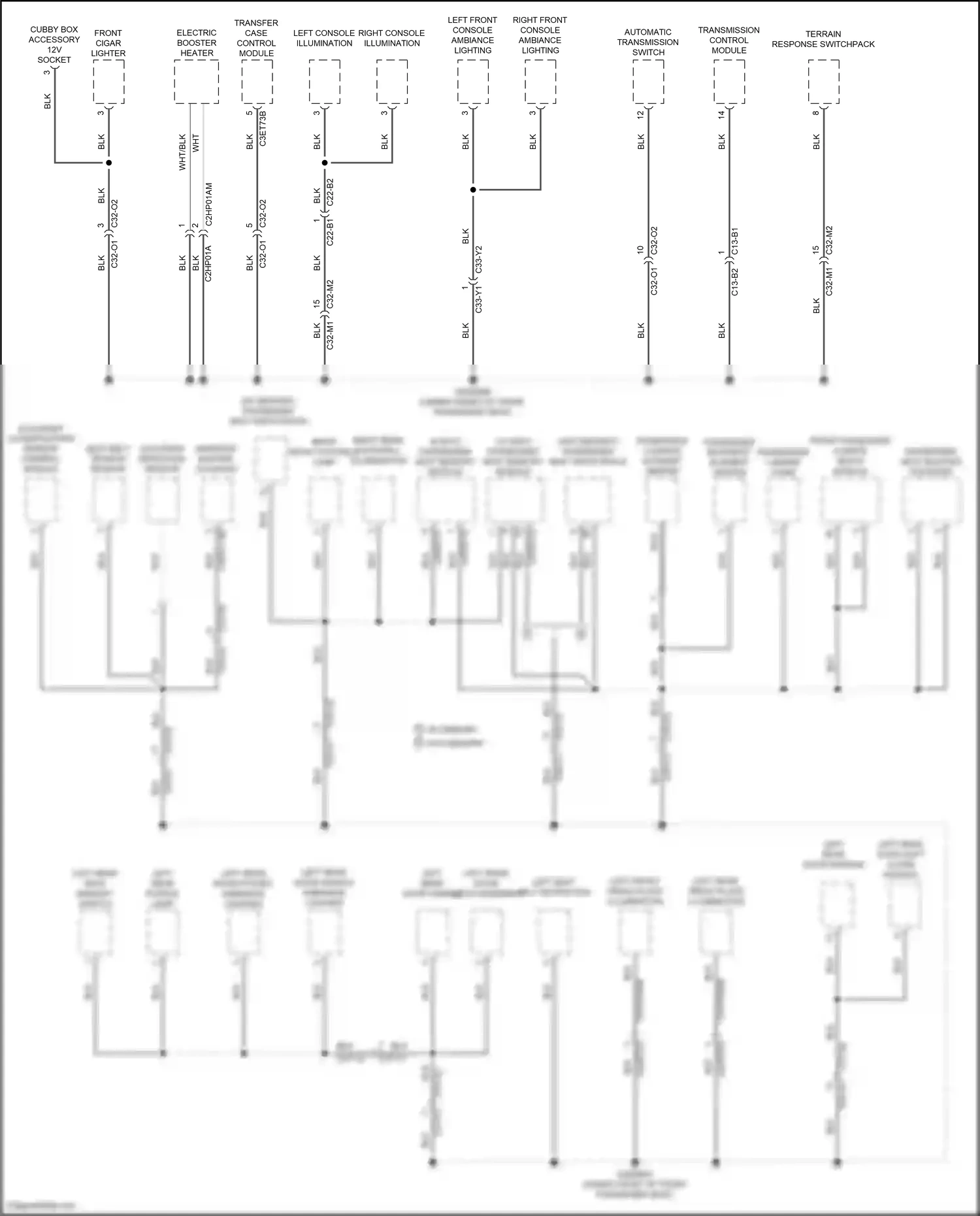 Land Rover Range Rover IV (2012-2017) occupant classification sensor control module wiring diagram  (1 of 1)