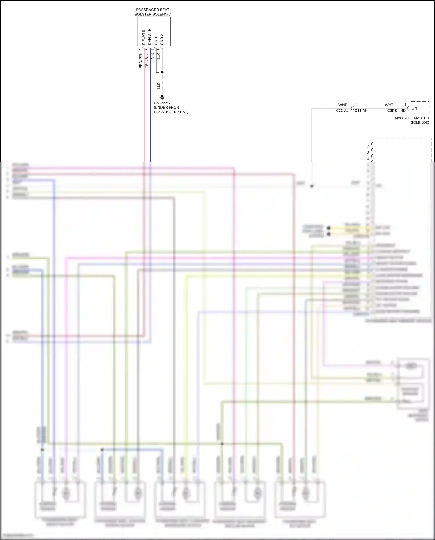 Land Rover Range Rover IV (2012-2017) position sensor wiring diagram  (1 of 4)