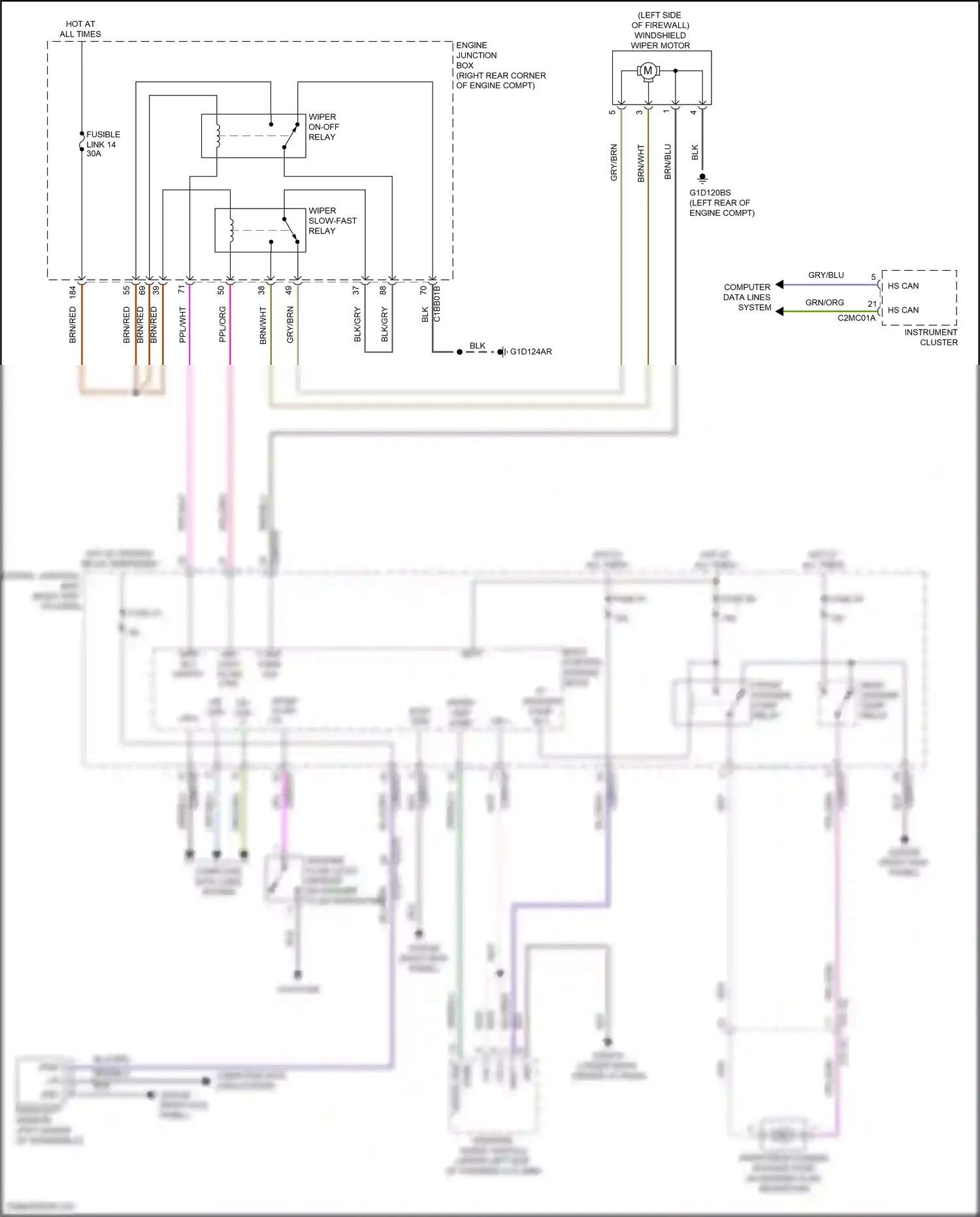 Land Rover Range Rover IV (2012-2017) rain/light sensor wiring diagram  (4 of 6)