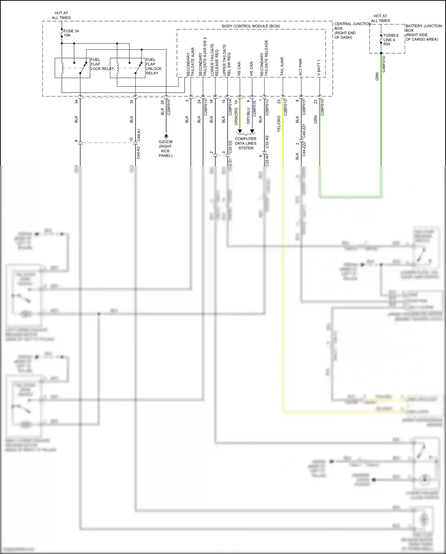 Land Rover Range Rover IV (2012-2017) release req wiring diagram  (1 of 1)