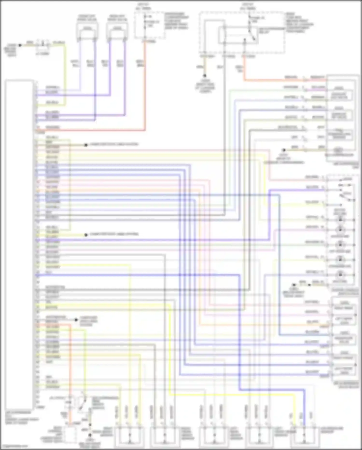 Range Rover Land Rover L322 (2002-2005): Electronic suspension circuit