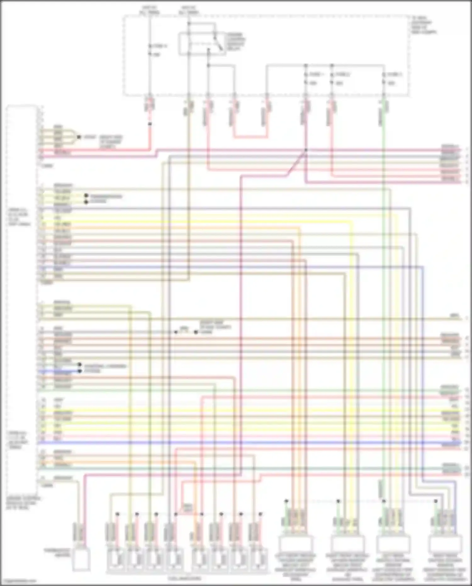 Range Rover Land Rover L322 (2002-2005): Wiring diagram engine performance 4.4l (1 of 4)