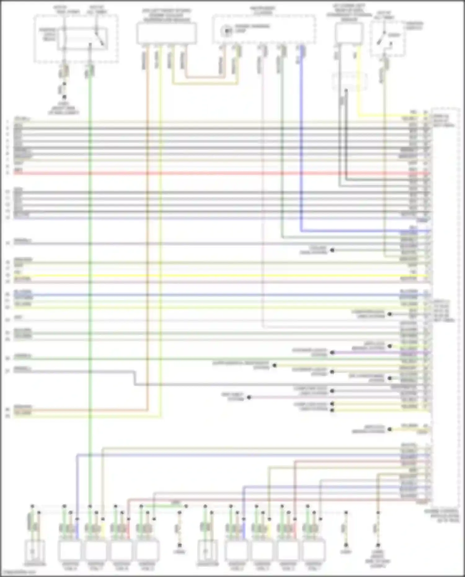 Range Rover Land Rover L322 (2002-2005): Wiring diagram engine performance 4.4l (4 of 4)
