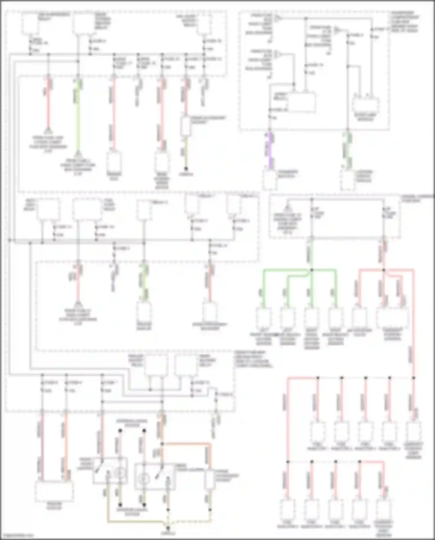 Range Rover Land Rover L322 (2002-2005): Power distribution circuit (4 of 4)