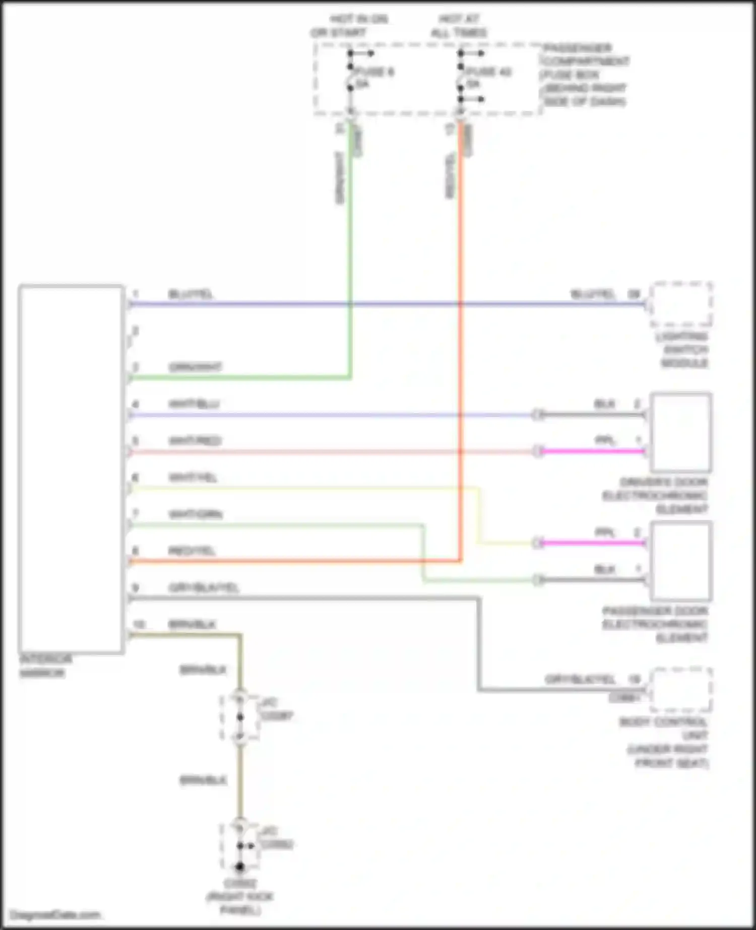 Wiring diagram blk for Land Rover Range Rover L322 (2002-2005) (3 of 44)