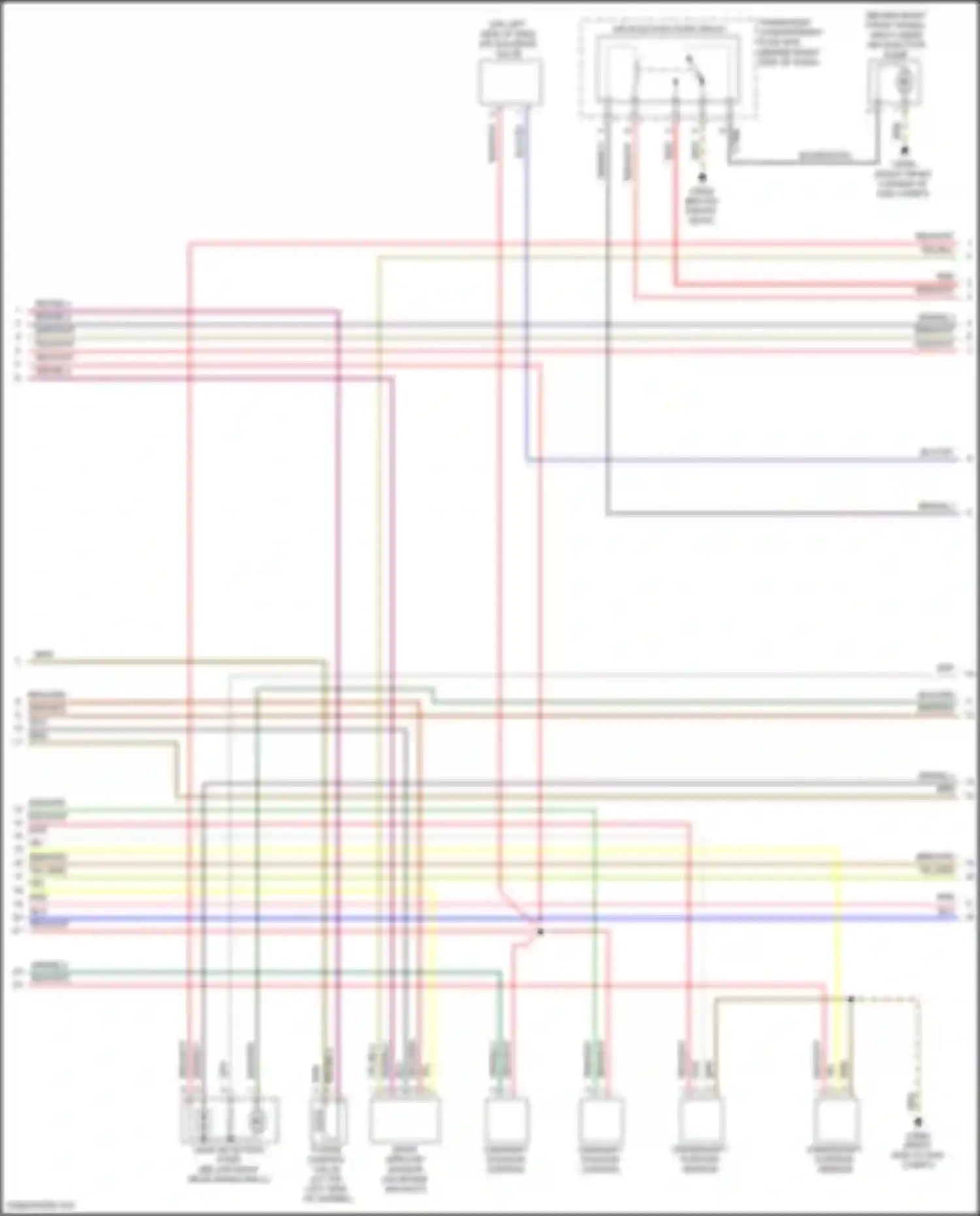 Wiring diagram red for Land Rover Range Rover L322 (2002-2005) (45 of 47)