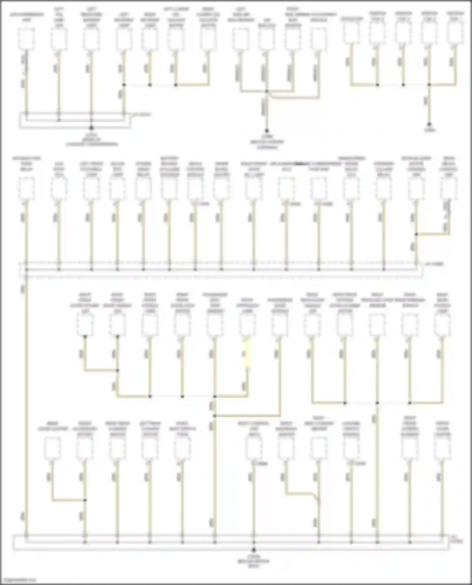 Wiring diagram right approach lamp for Land Rover Range Rover L322 (2002-2005) (2 of 2)