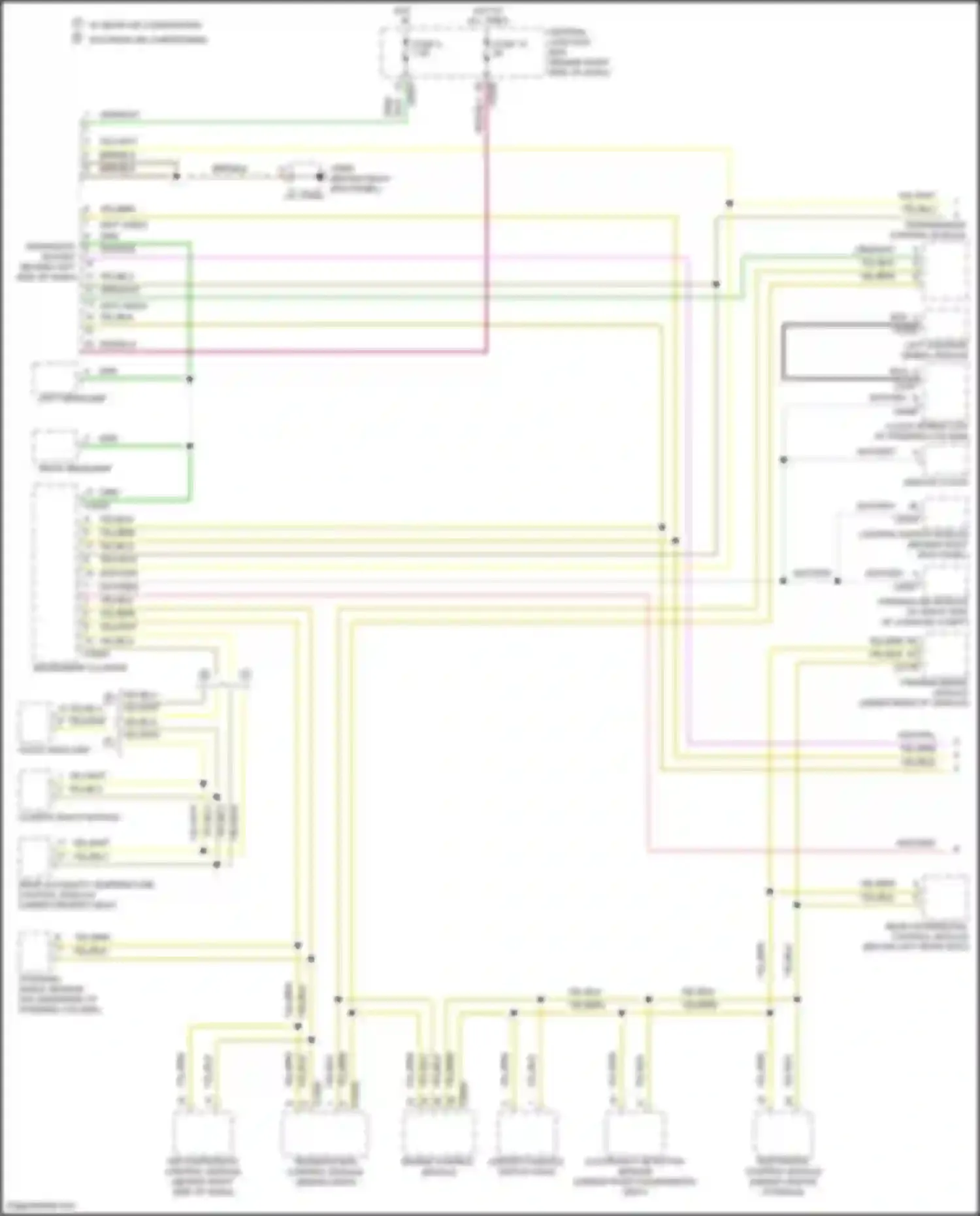 Range Rover Land Rover L322 (2005-2009): Diagnostic socket circuit (1 of 2)