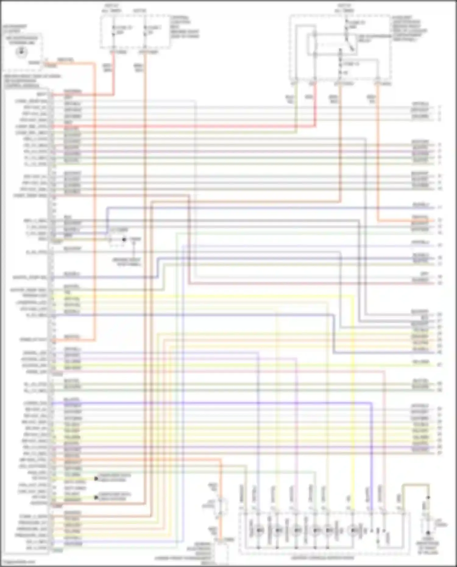 Range Rover Land Rover L322 (2005-2009): Electronic suspension circuit (1 of 2)