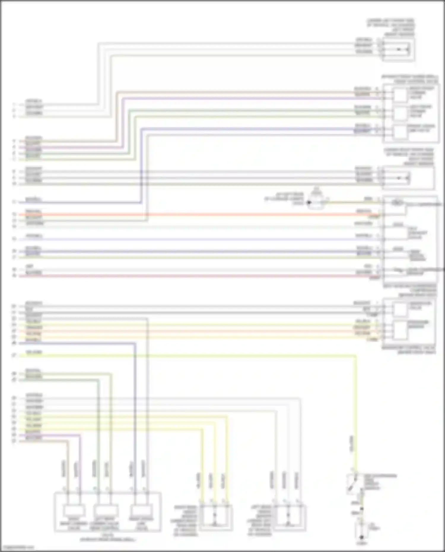 Range Rover Land Rover L322 (2005-2009): Electronic suspension circuit (2 of 2)