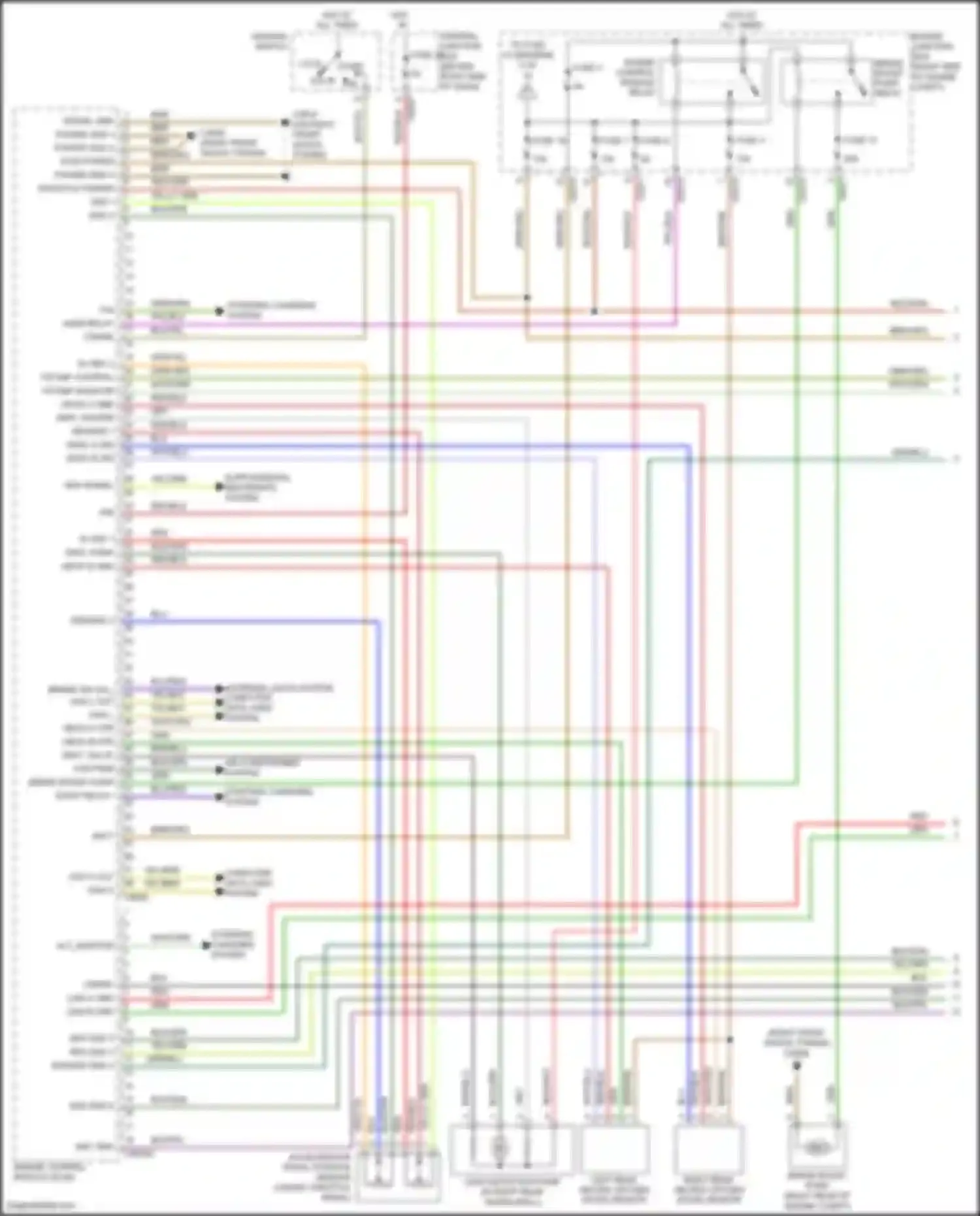 Range Rover Land Rover L322 (2005-2009): Wiring diagram engine performance 4.2l (1 of 4)