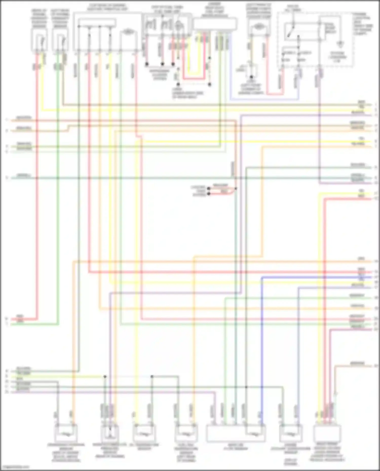 Range Rover Land Rover L322 (2005-2009): Wiring diagram engine performance 4.2l (2 of 4)
