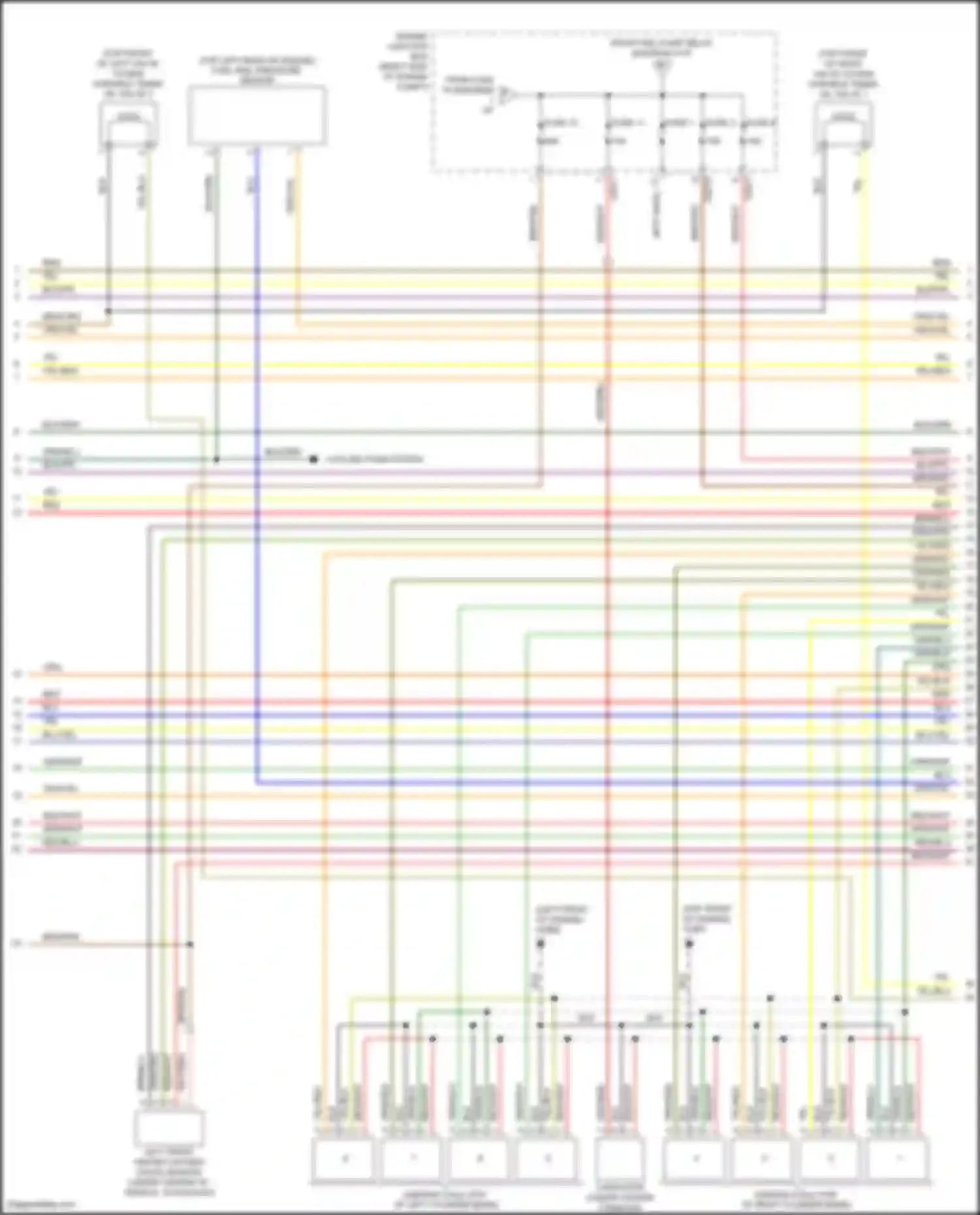 Range Rover Land Rover L322 (2005-2009): Wiring diagram engine performance 4.2l (3 of 4)