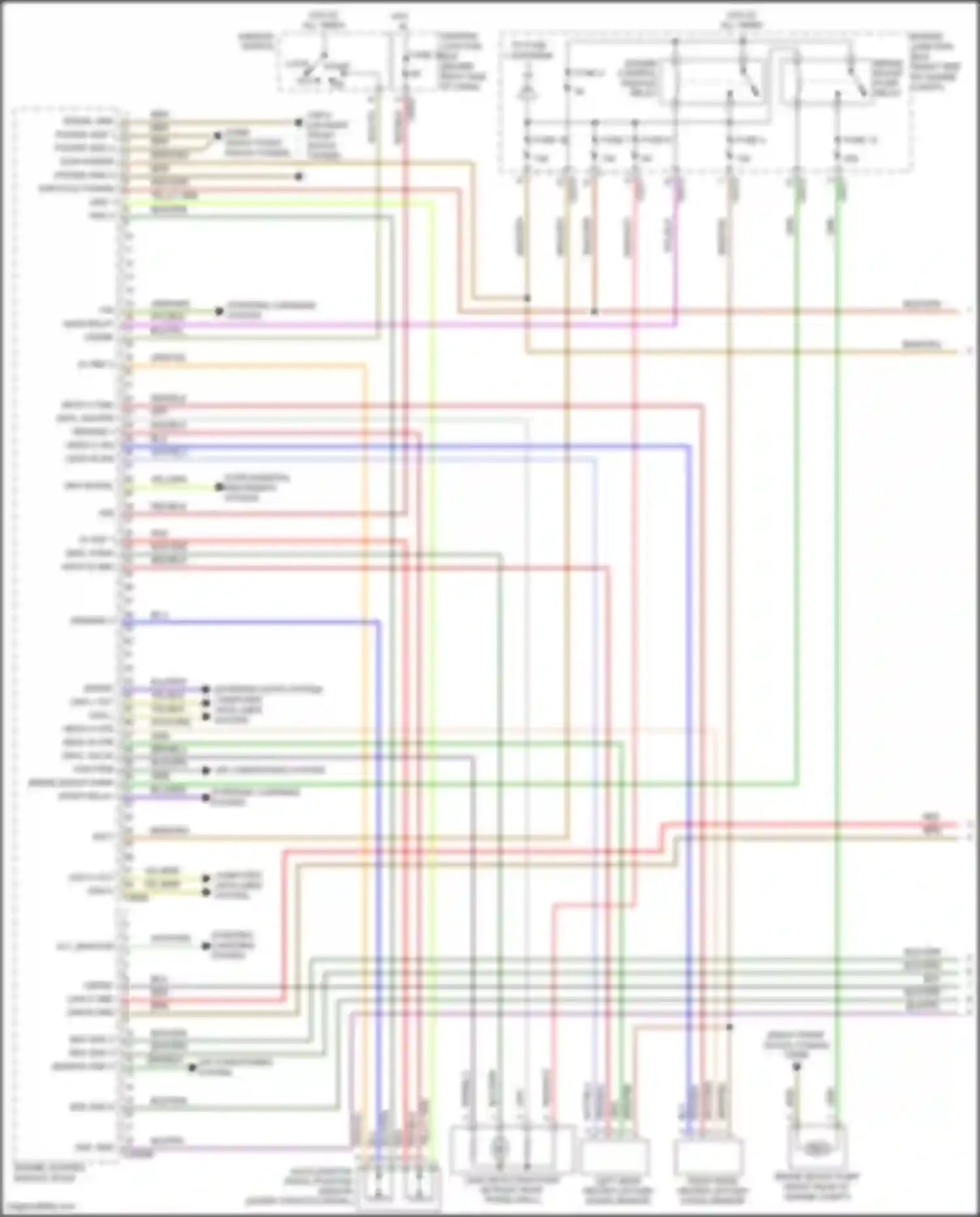 Range Rover Land Rover L322 (2005-2009): Wiring diagram engine performance 4.4l (1 of 4)