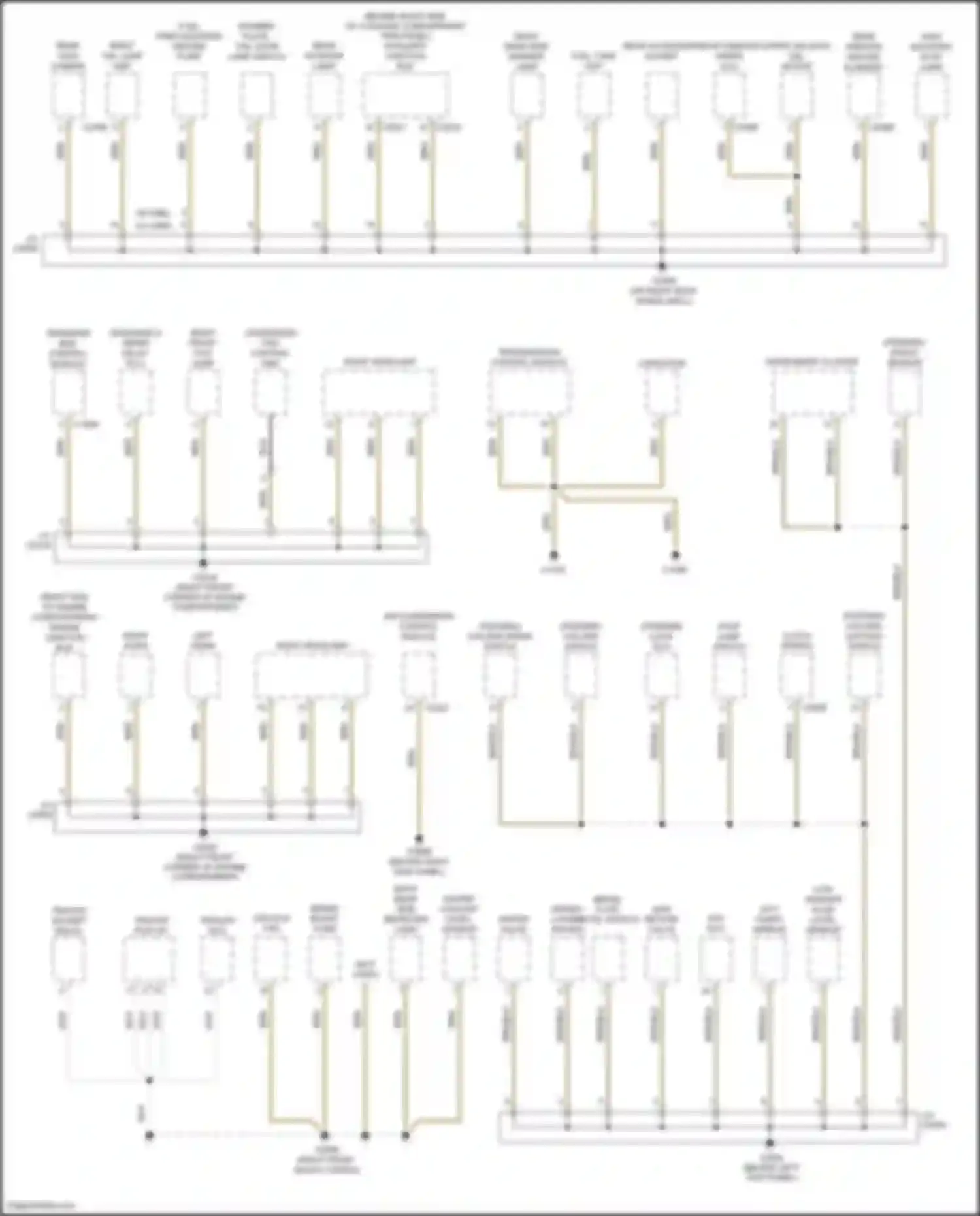 Range Rover Land Rover L322 (2005-2009): Ground distribution circuit (1 of 4)