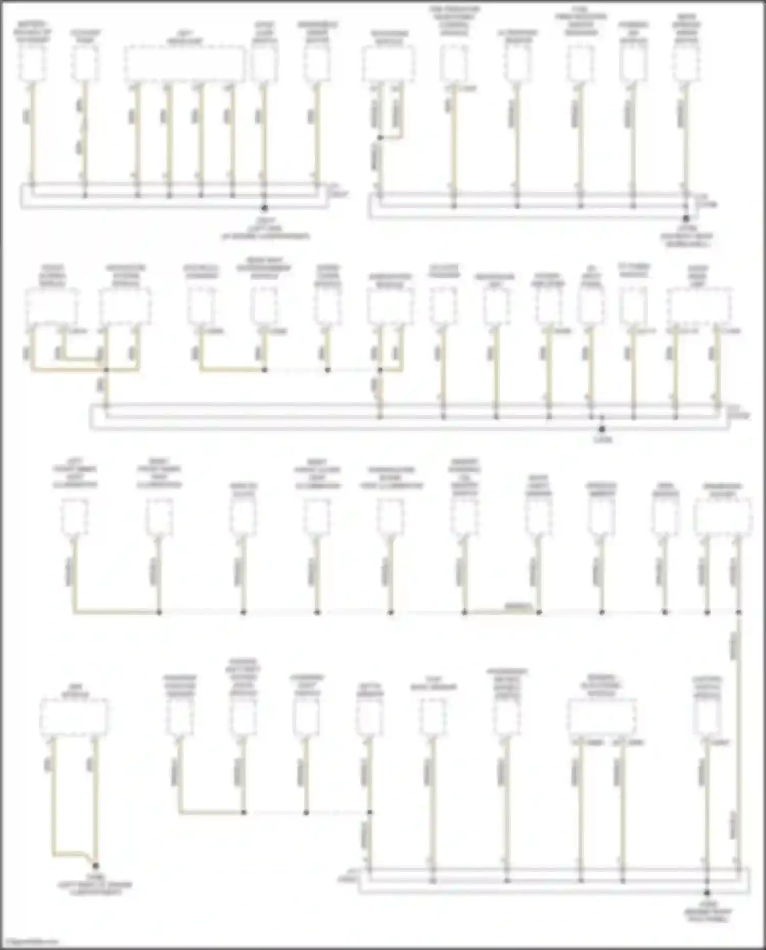 Range Rover Land Rover L322 (2005-2009): Ground distribution circuit (2 of 4)