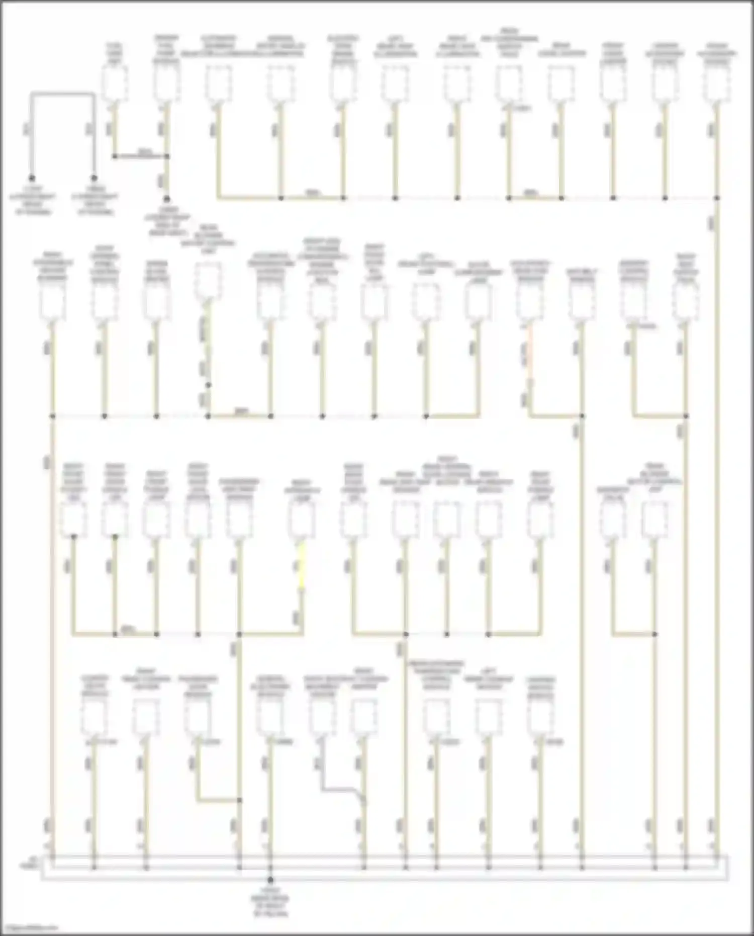 Range Rover Land Rover L322 (2005-2009): Ground distribution circuit (4 of 4)