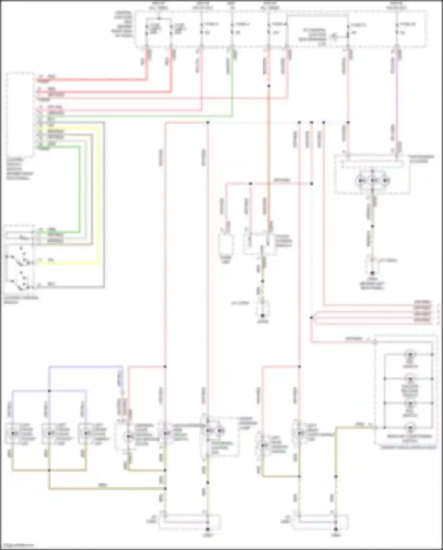 Range Rover Land Rover L322 (2005-2009): Instrument illumination circuit (1 of 2)