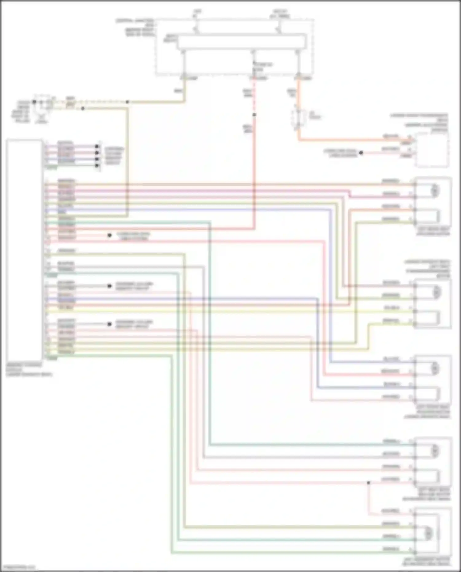 Range Rover Land Rover L322 (2005-2009): Memory seat circuit