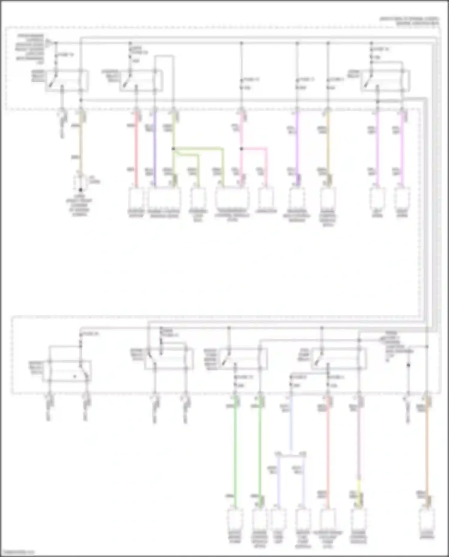 Range Rover Land Rover L322 (2005-2009): Power distribution circuit (2 of 6)