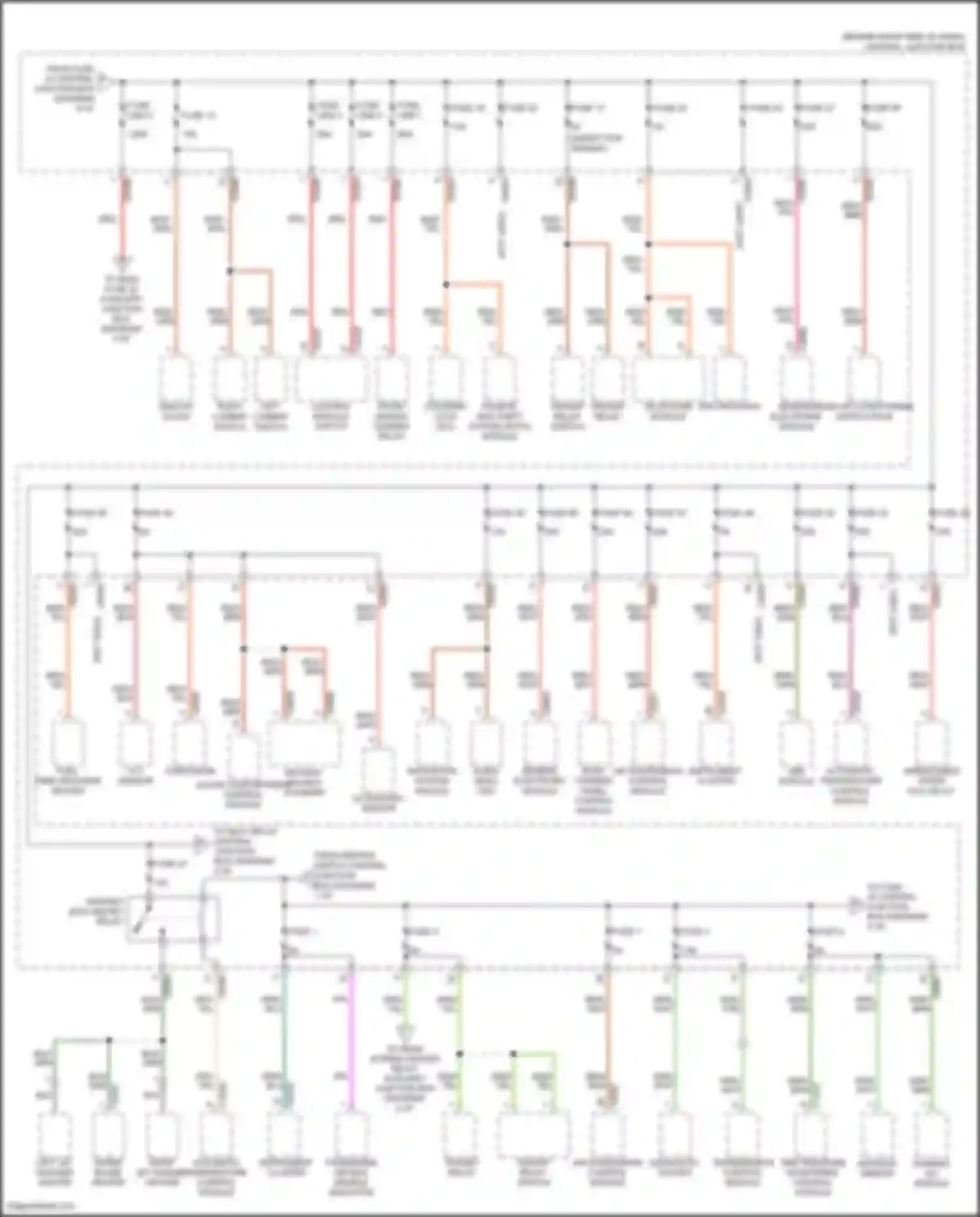 Range Rover Land Rover L322 (2005-2009): Power distribution circuit (3 of 6)