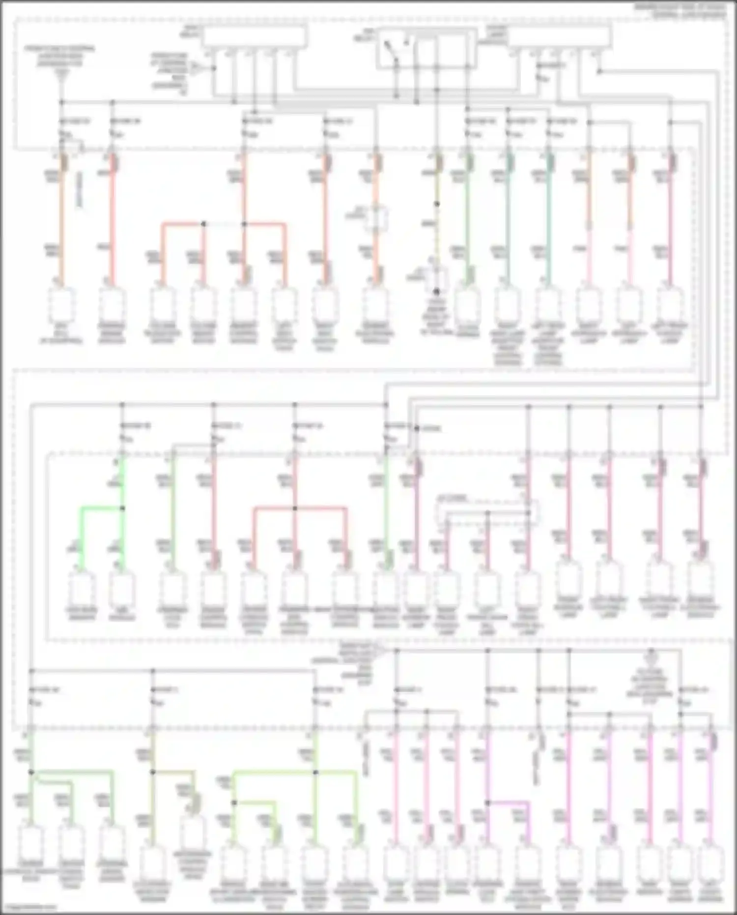 Range Rover Land Rover L322 (2005-2009): Power distribution circuit (4 of 6)