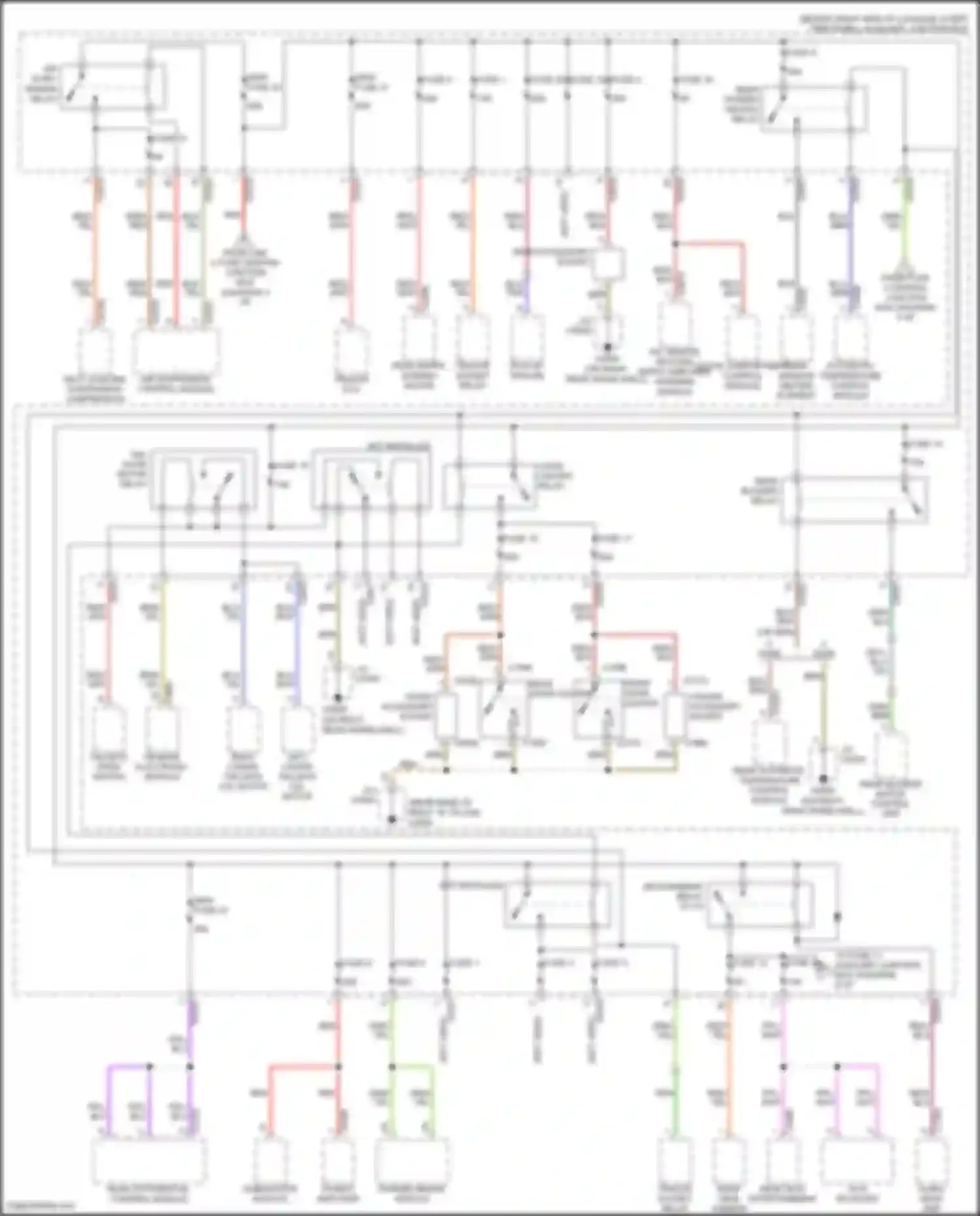 Range Rover Land Rover L322 (2005-2009): Power distribution circuit (5 of 6)
